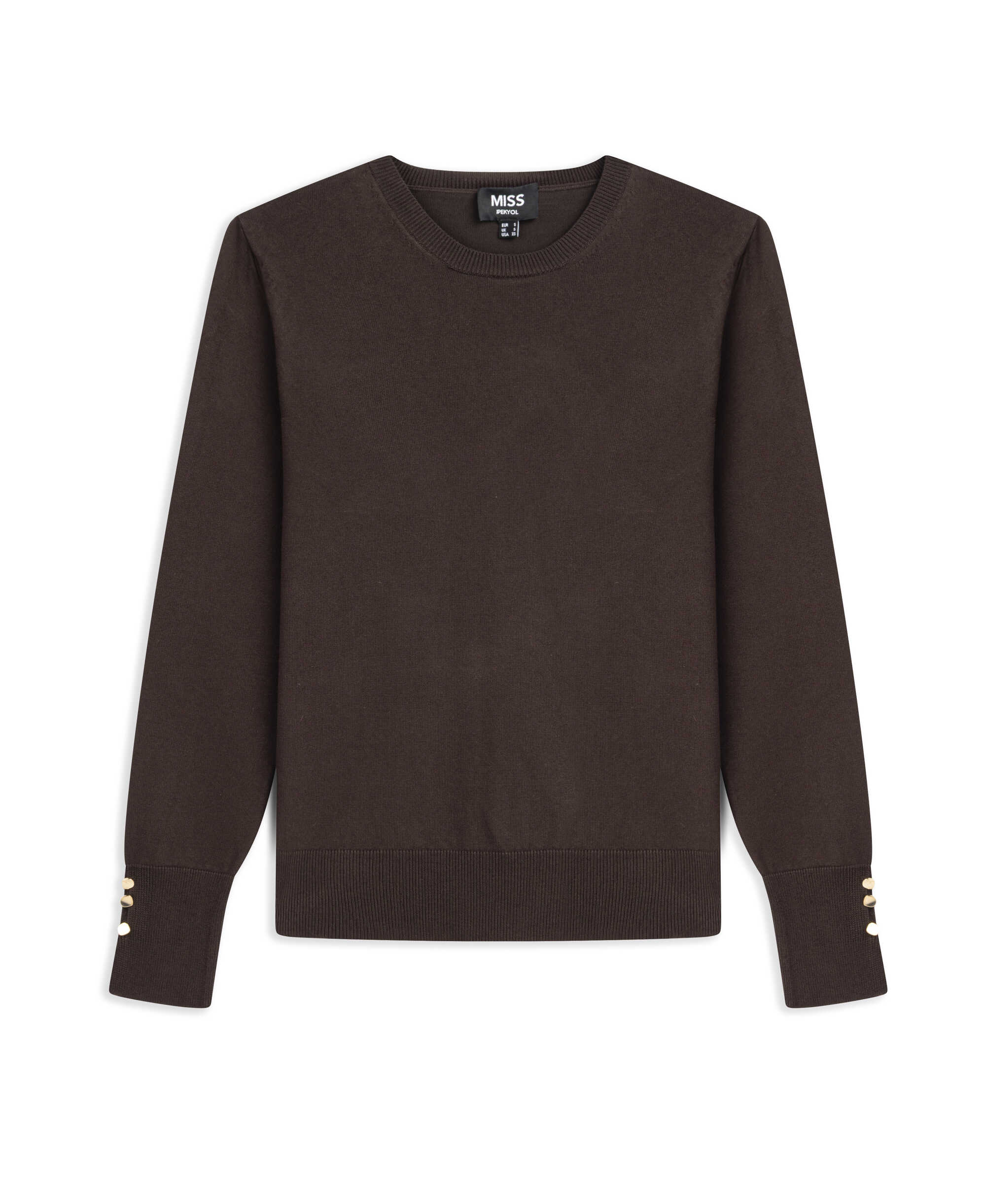 Basic triko - IW6260050133074 - Kahverengi Triko