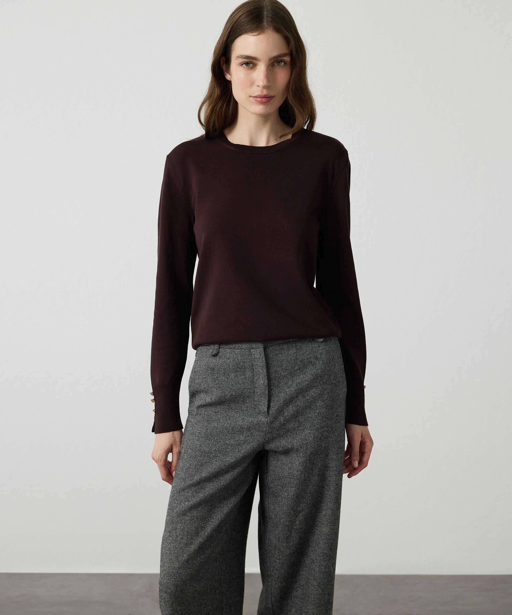 Basic triko - IW6260050133074 - Kahverengi Triko