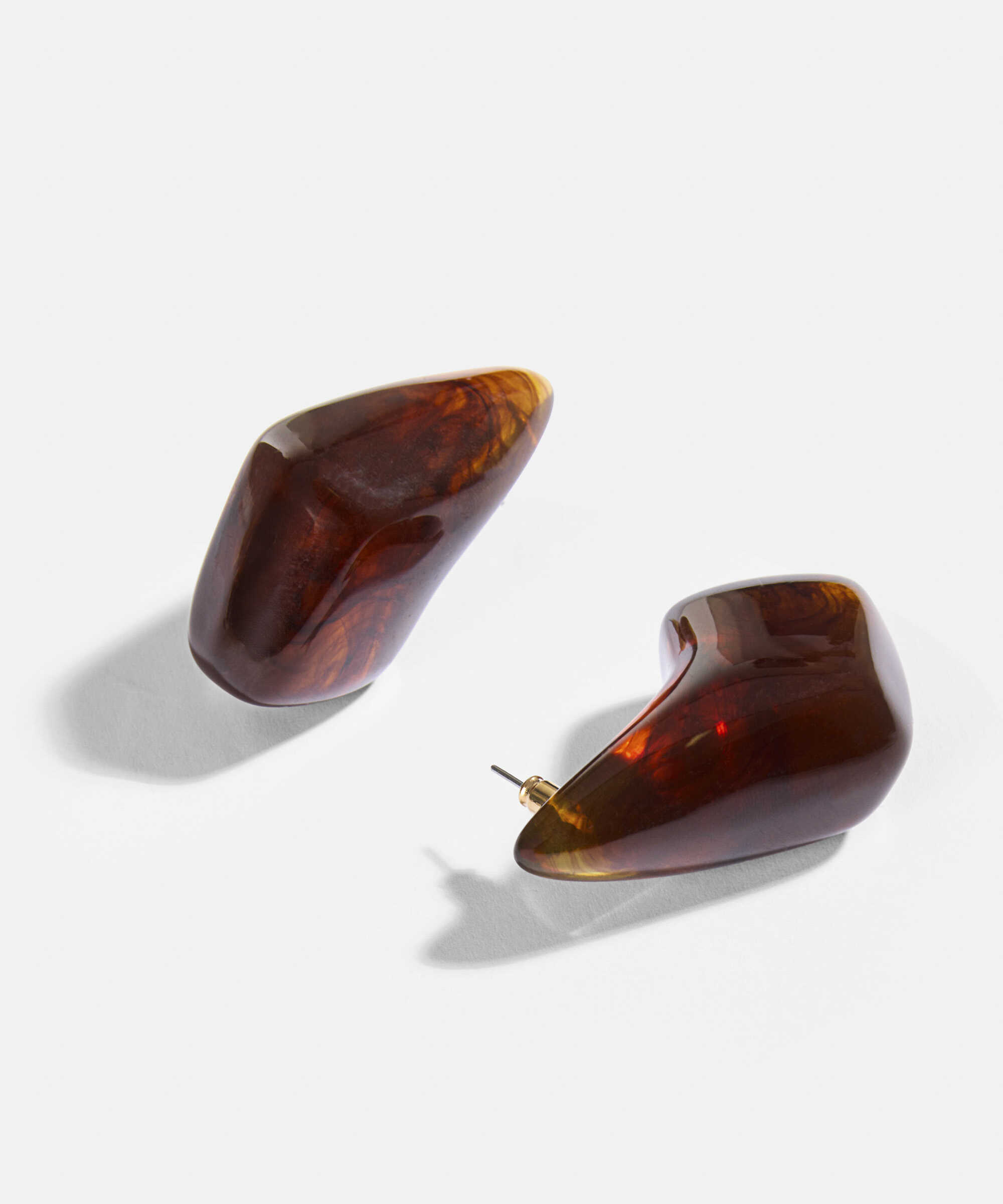 Reçine küpe - IW6260068017074 - Kahverengi Küpe