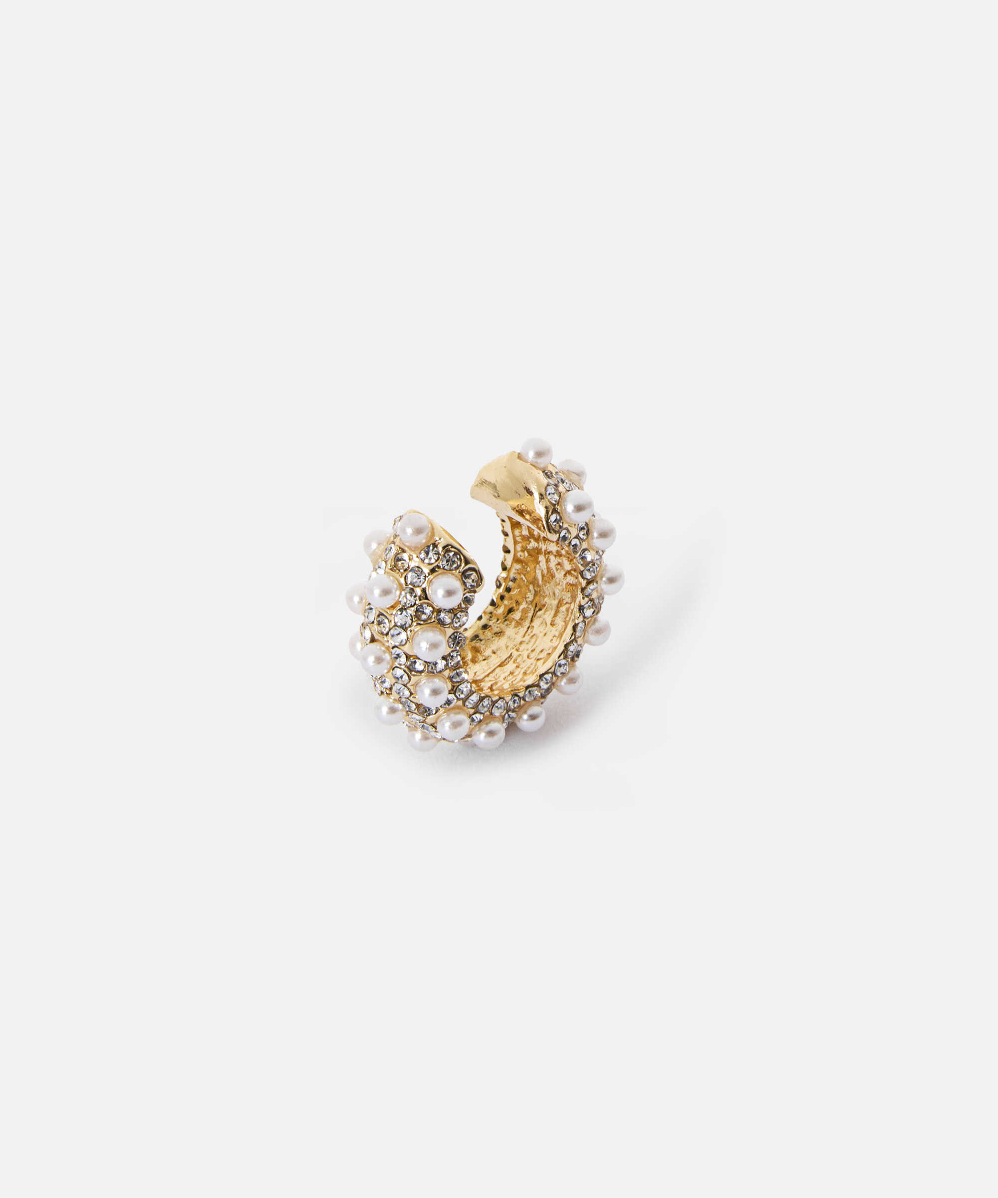 Suni incili ear cuff - IW6260068042265 - Altın Küpe