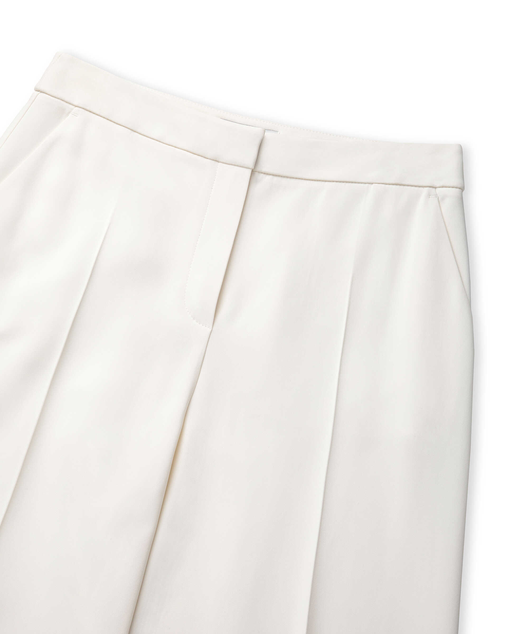 Wide leg fit pantolon - IS1260003112018 - Ekru Pantolon