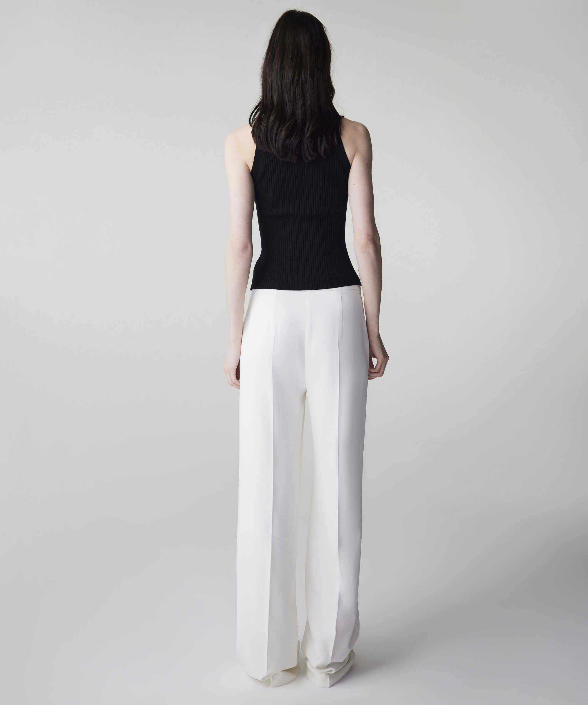 Wide leg fit pantolon - IS1260003112018 - Ekru Pantolon