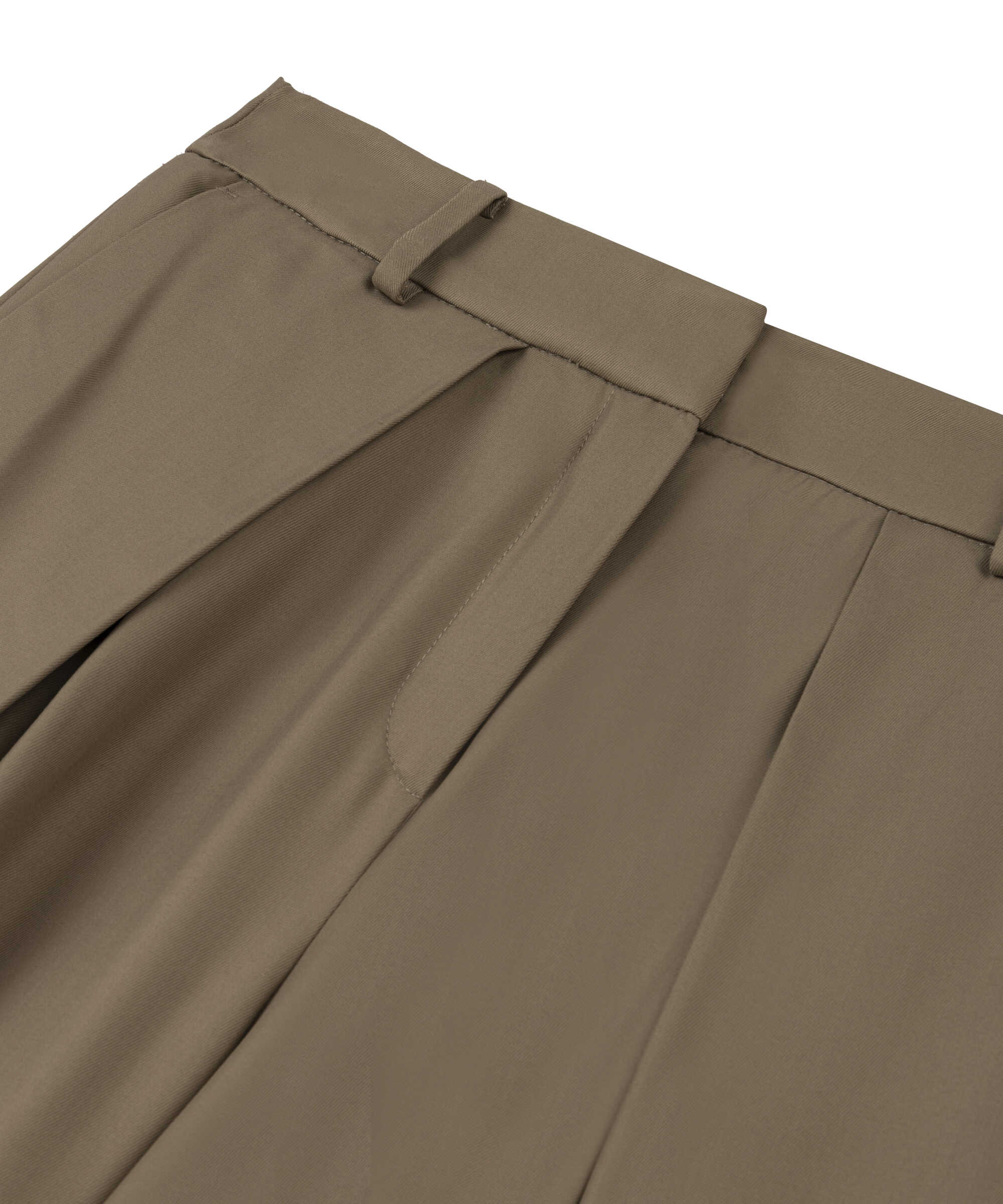 Geniş pileli pantolon - IS1260003406003 - Natürel Pantolon