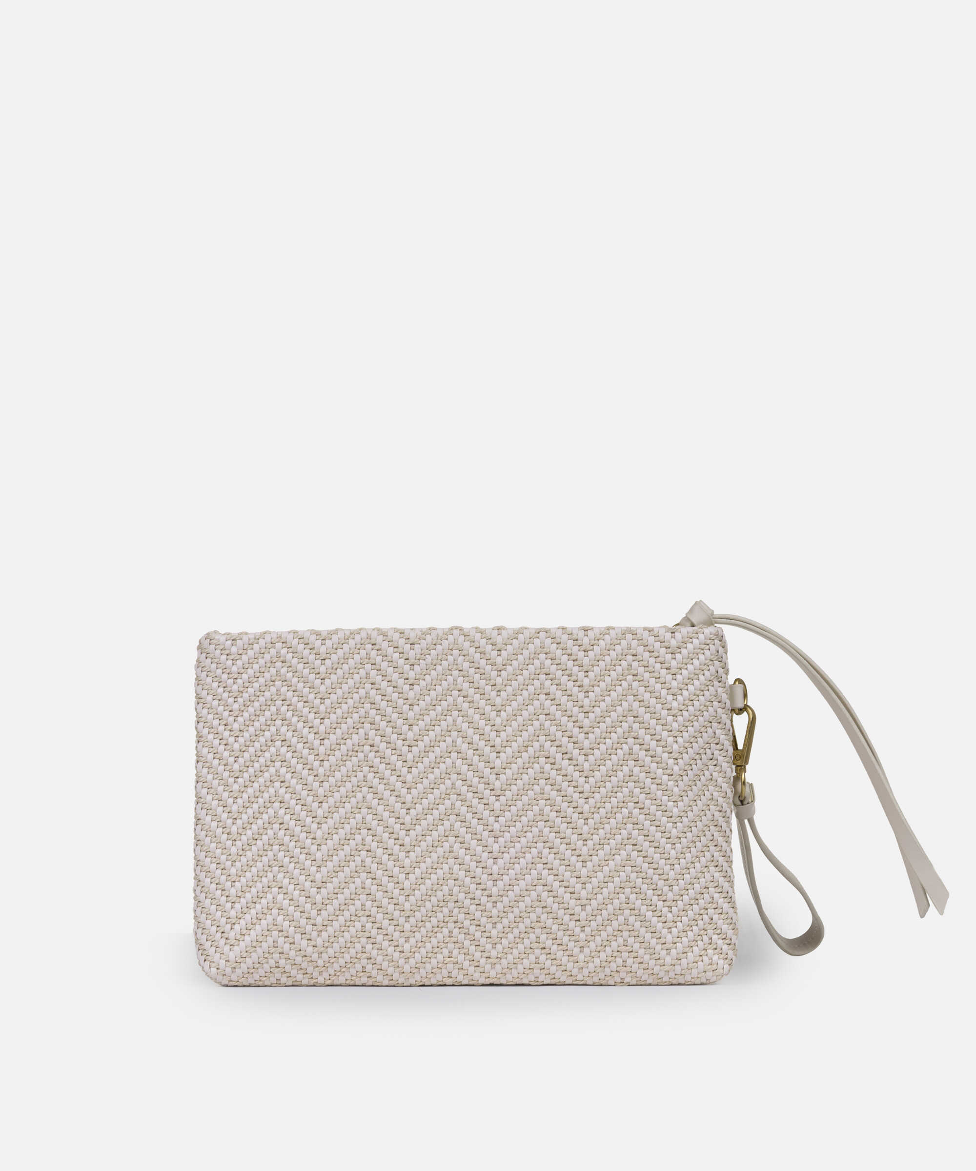 Örgü dokulu clutch - IS1260121004082 - Krem Clutch