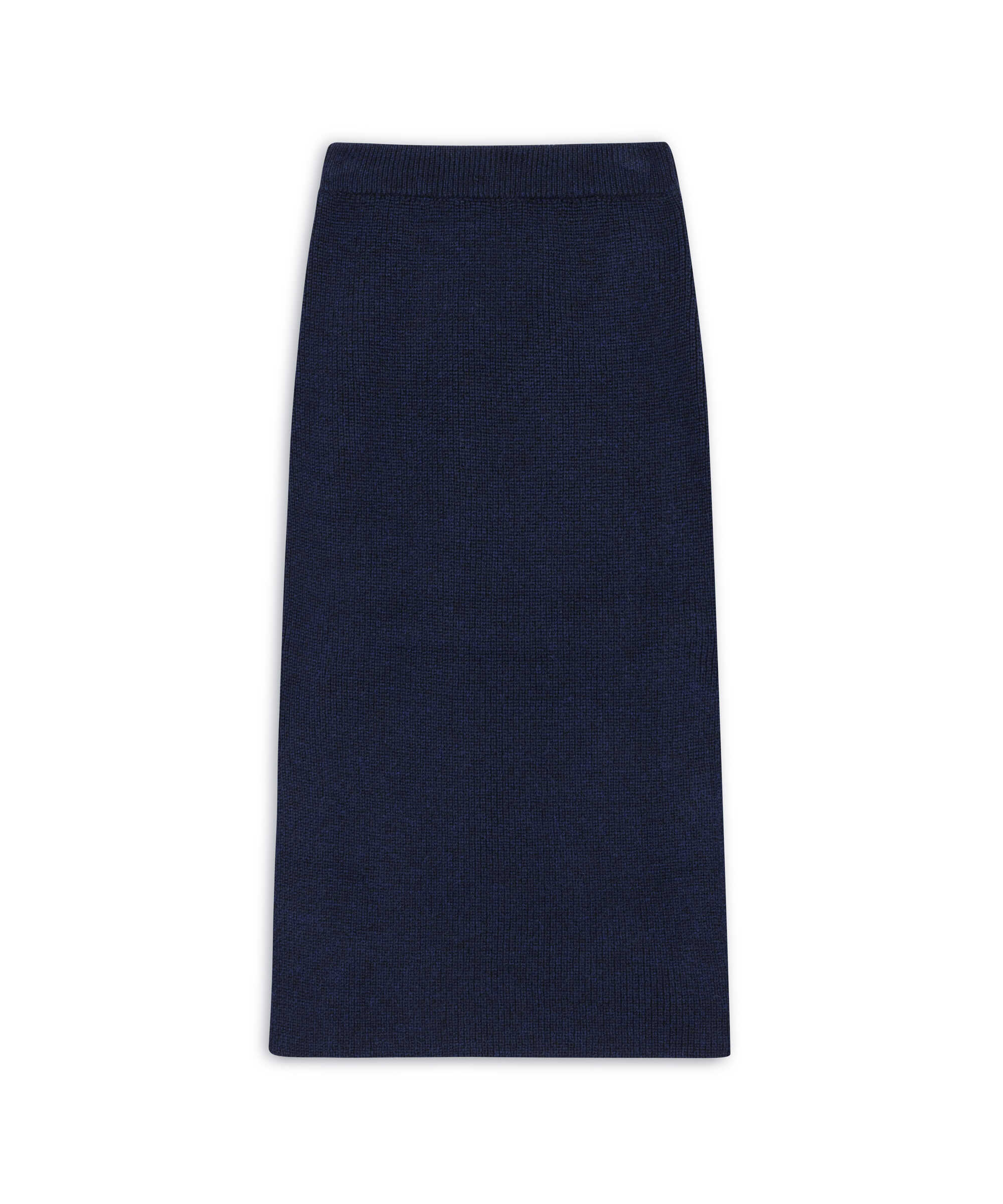 Yırtmaçlı triko etek - IW6240004152015 - Lacivert Etek