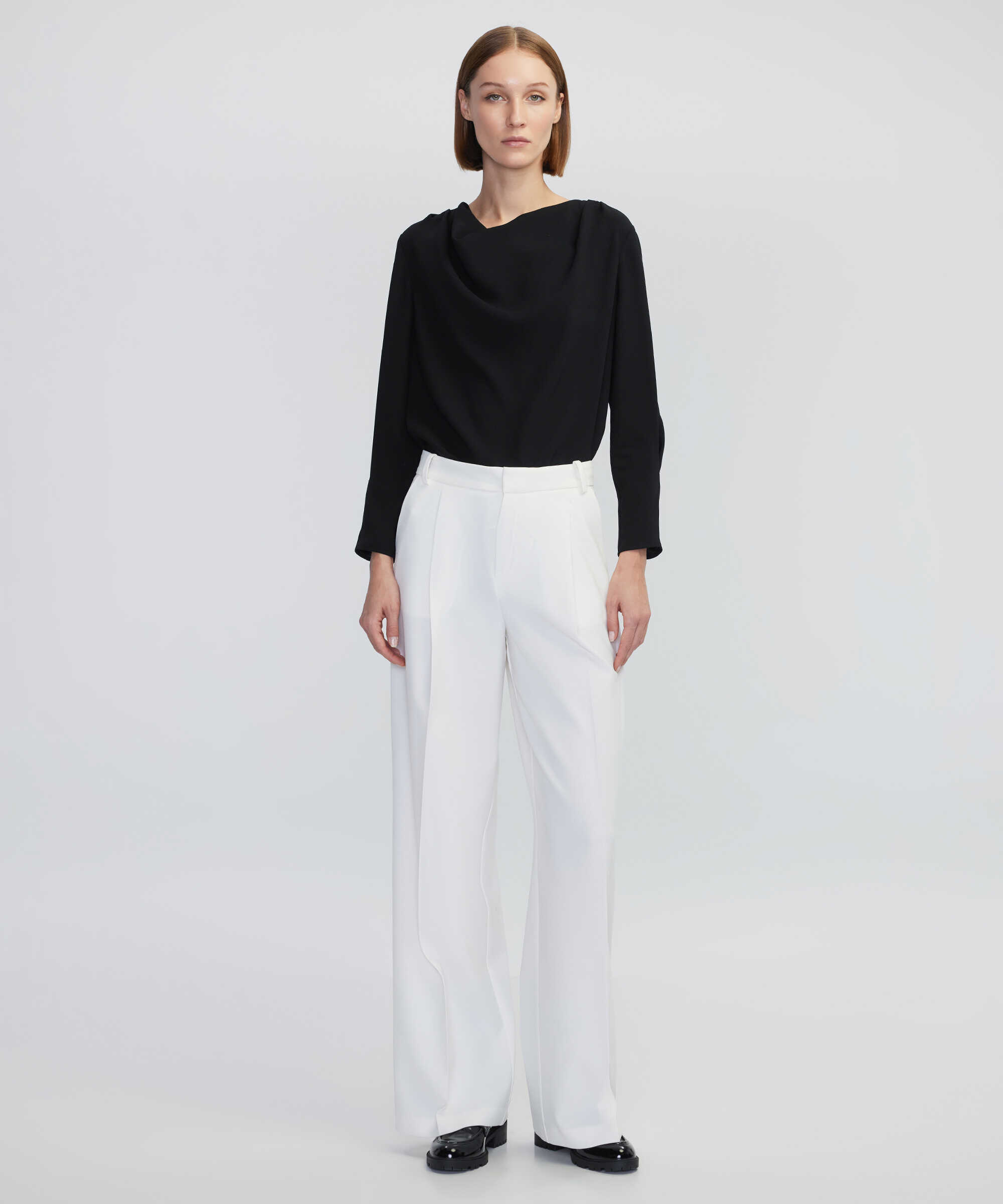 Dökümlü bluz - IW6240006208001 - Siyah Bluz