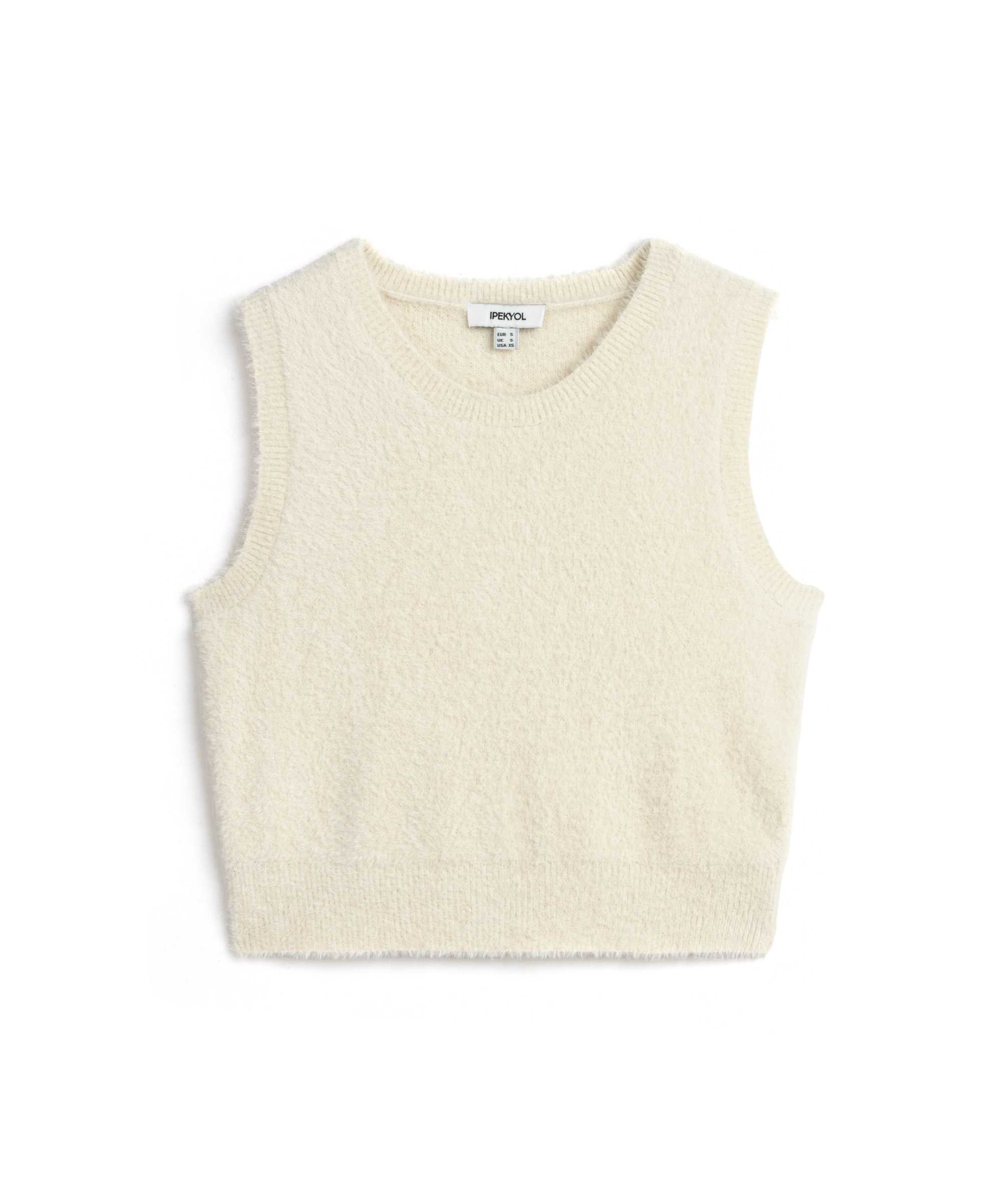 Basic pelüş triko - IW6240050287018 - Ekru Triko