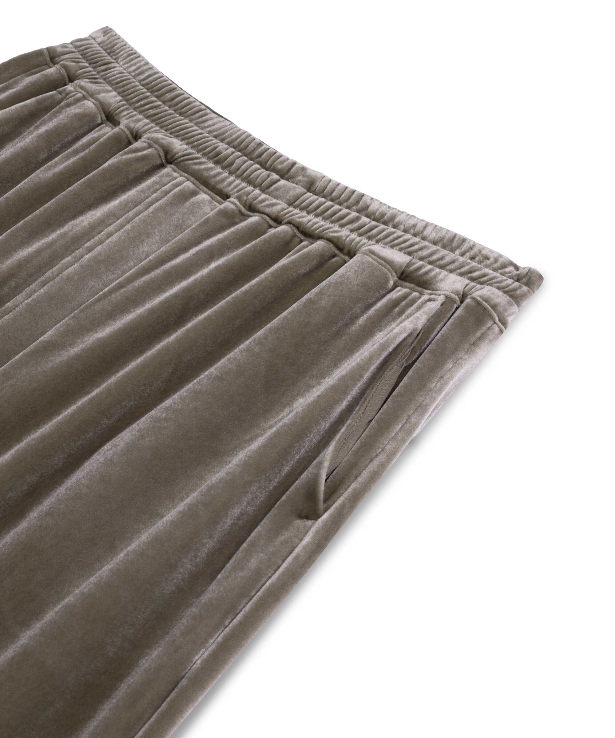 Elastik bel kadife pantolon - IW6250003056014 - Vizon Pantolon