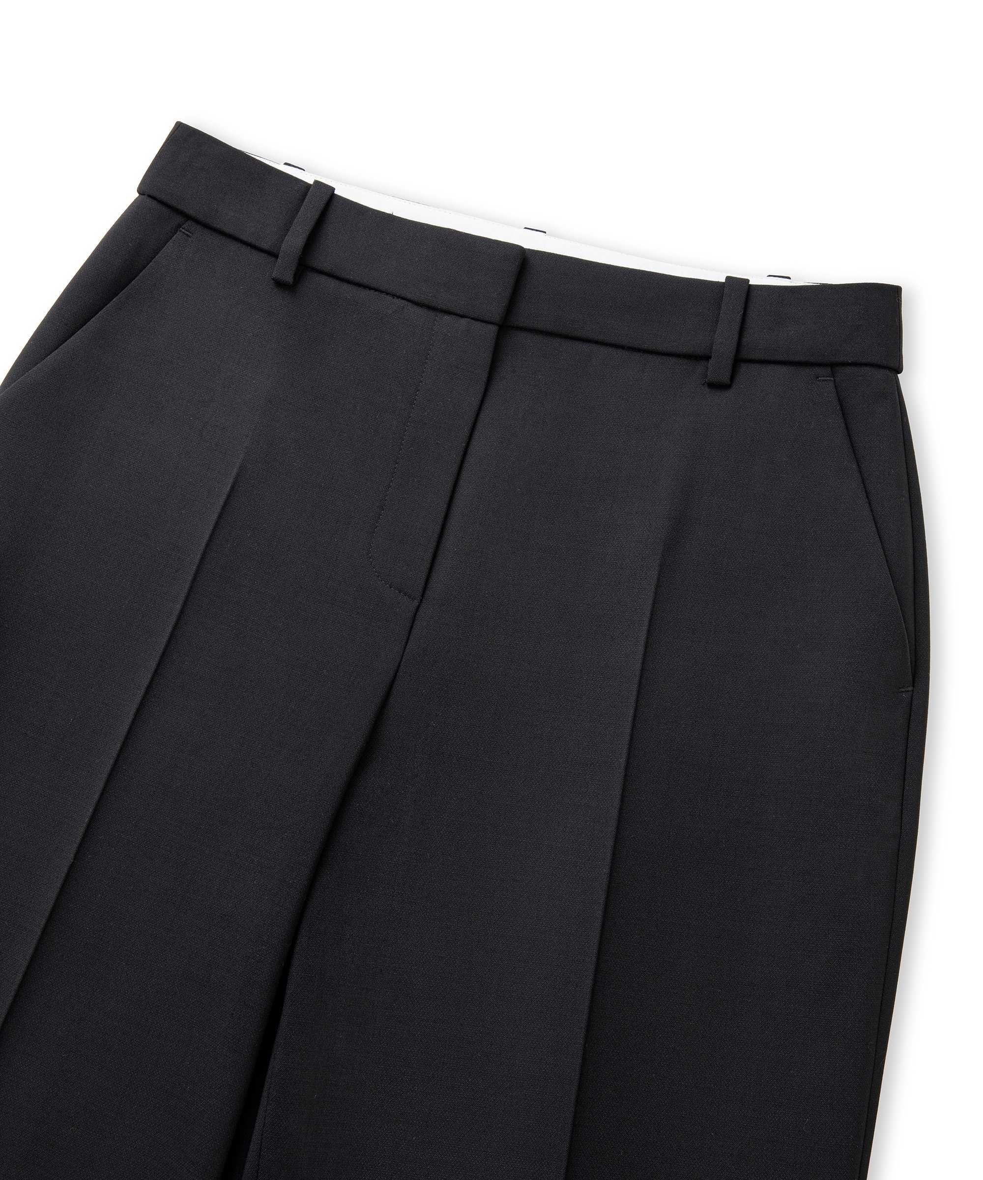 Yün içerikli pantolon - IW6250003100001 - Siyah Pantolon