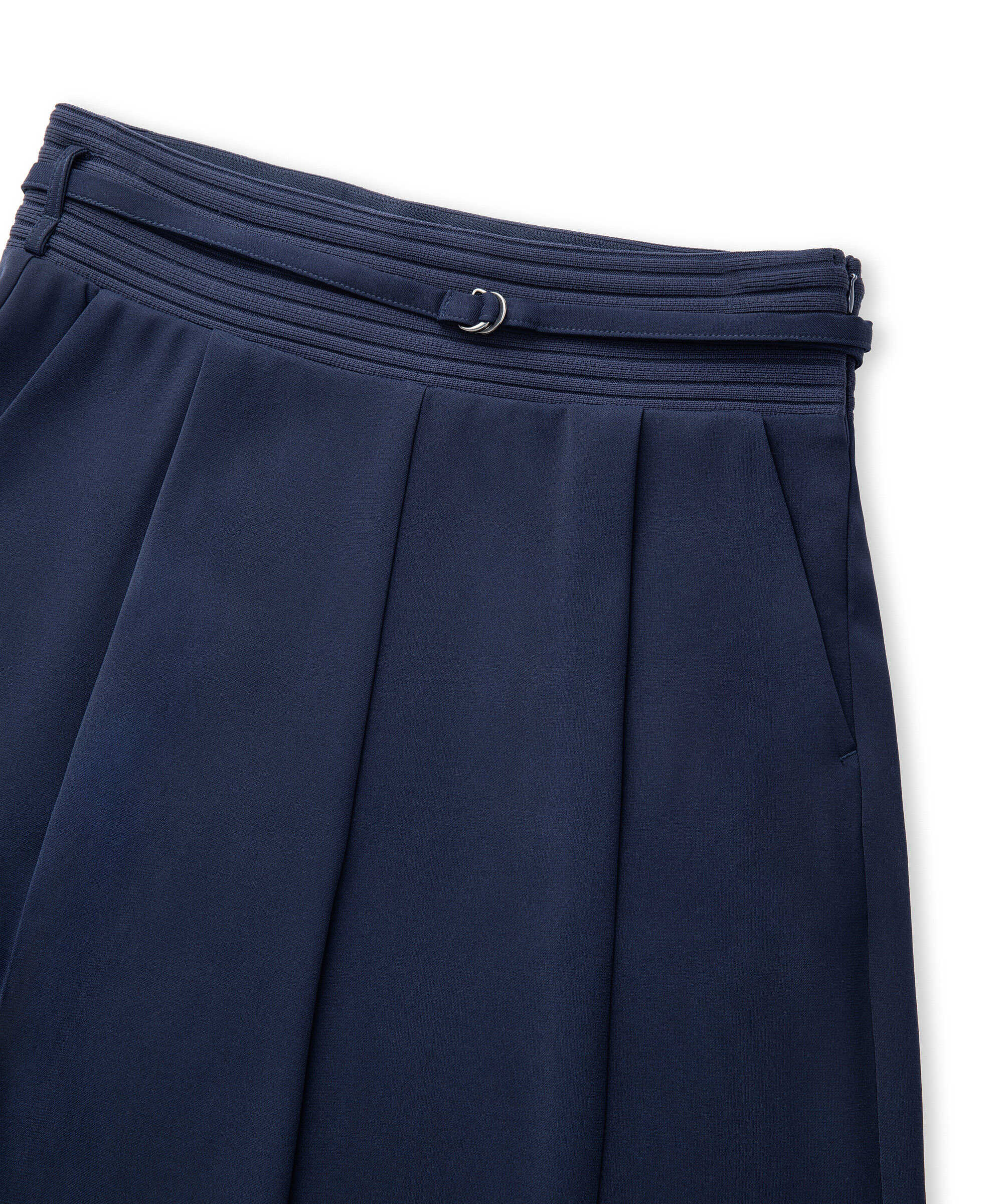 Triko mix wide leg fit pantolon - IW6250003195015 - Lacivert Pantolon