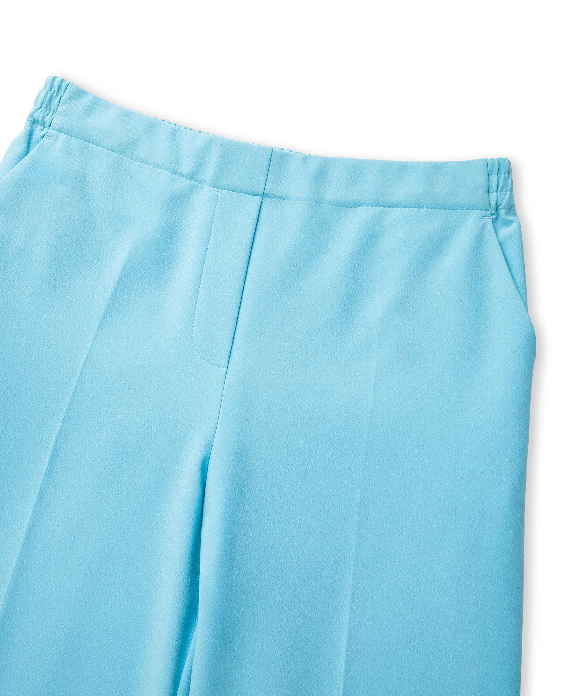 Wide leg fit elastik bel pantolon - IW6250003252025 - Turkuaz Pantolon
