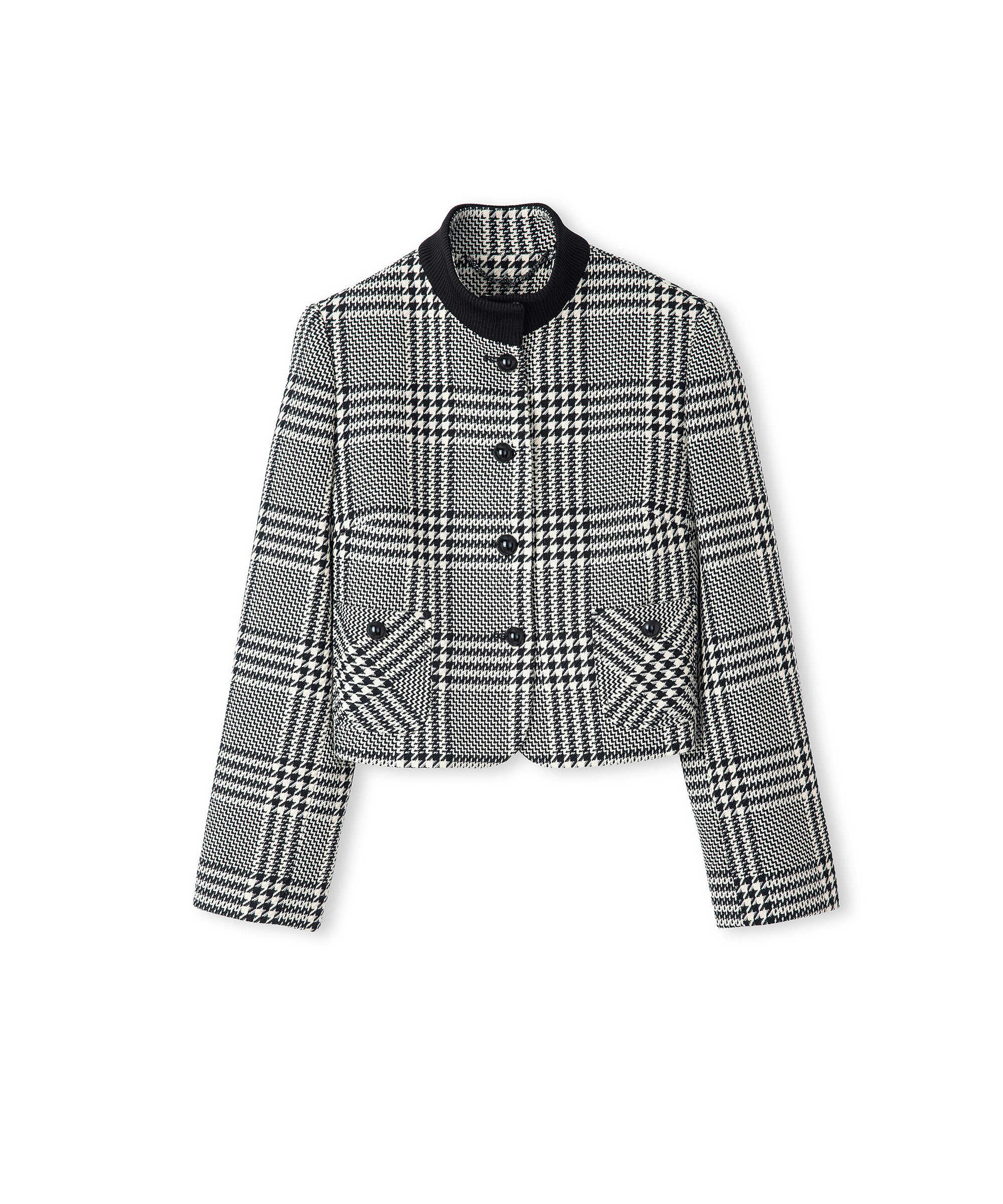 Ekose desen ceket - IW6250005056001 - Siyah Ceket