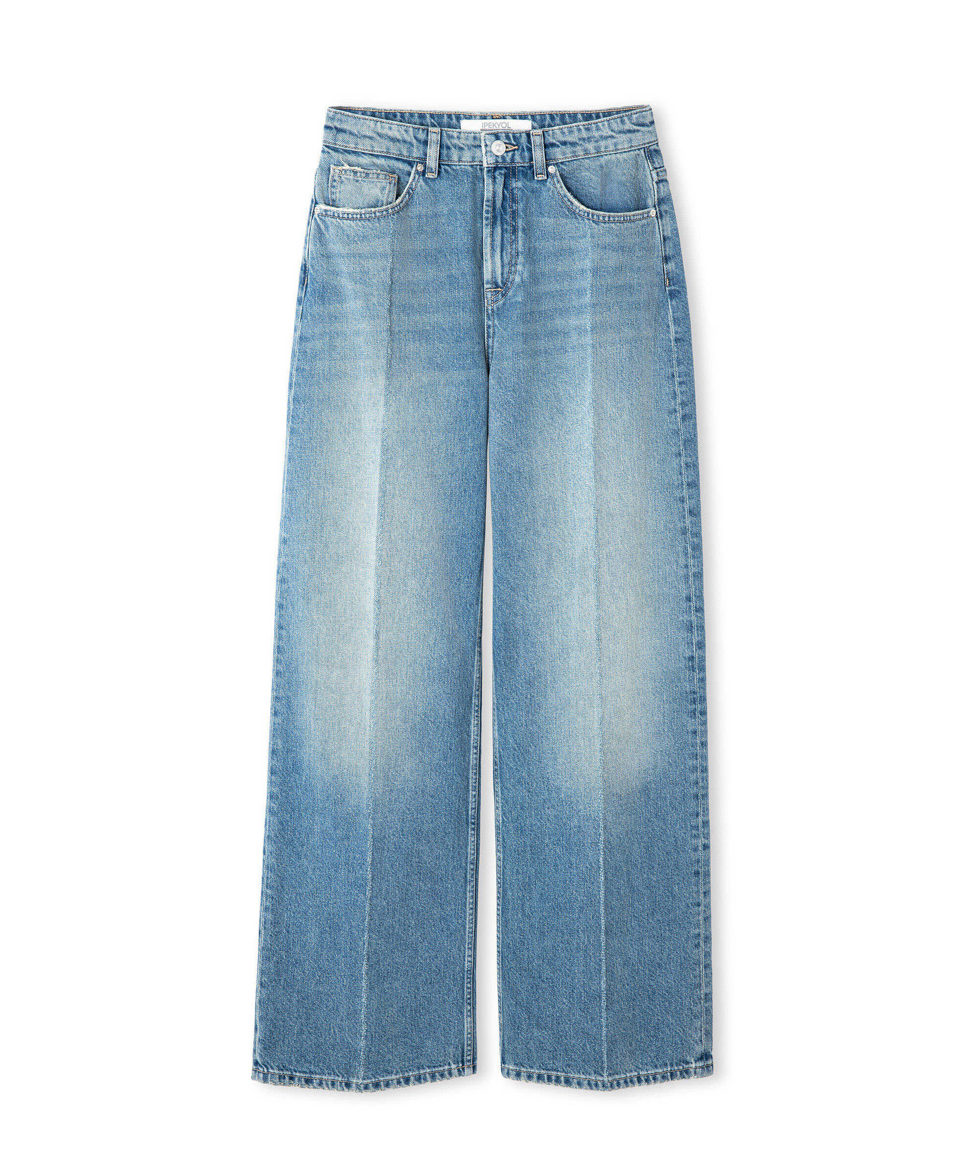Wide leg jean pantolon - IW6250018046AC7 - Koyu İndigo Jean Pantolon