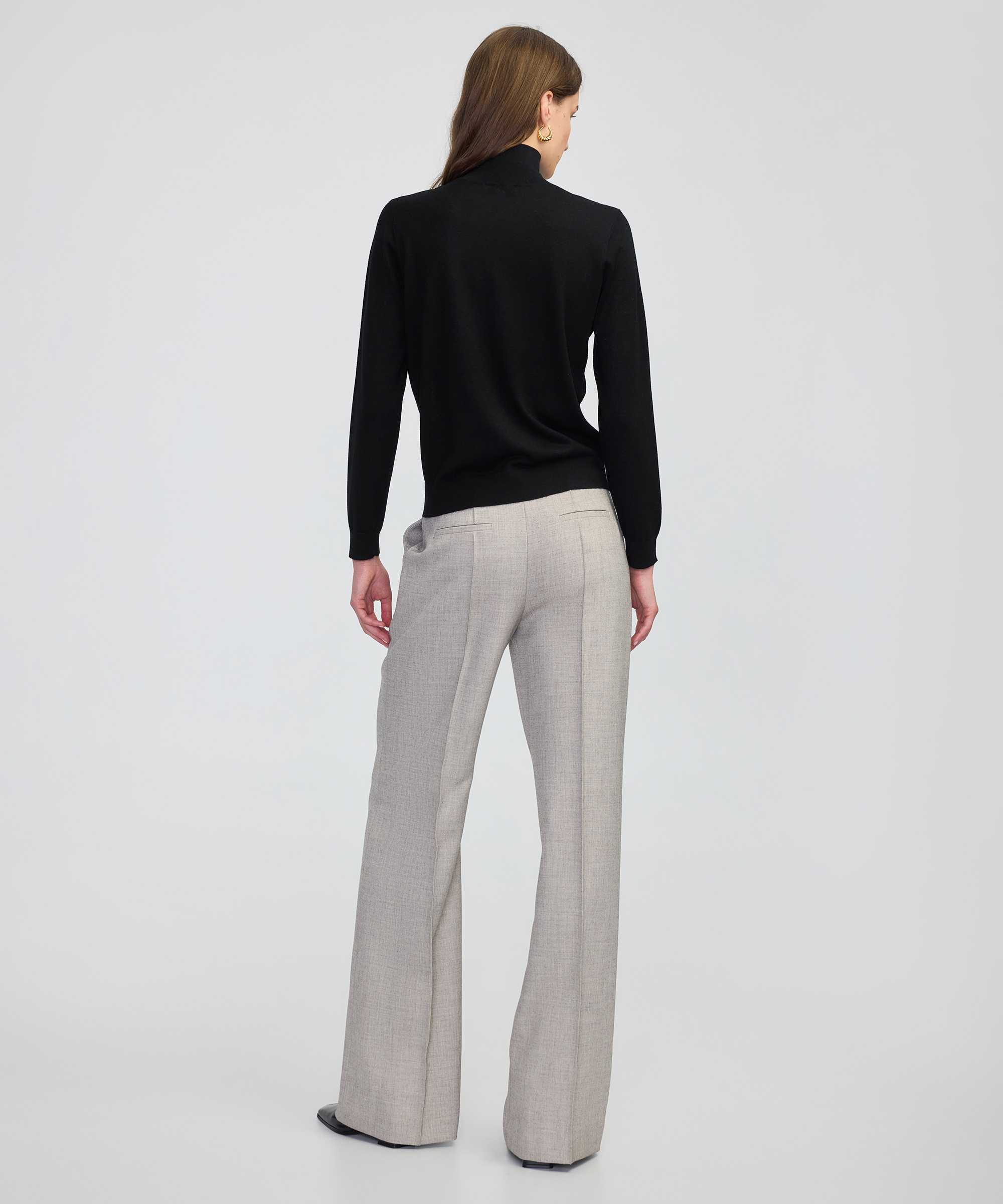 Dik yaka basic triko - IW6250050057001 - Siyah Triko