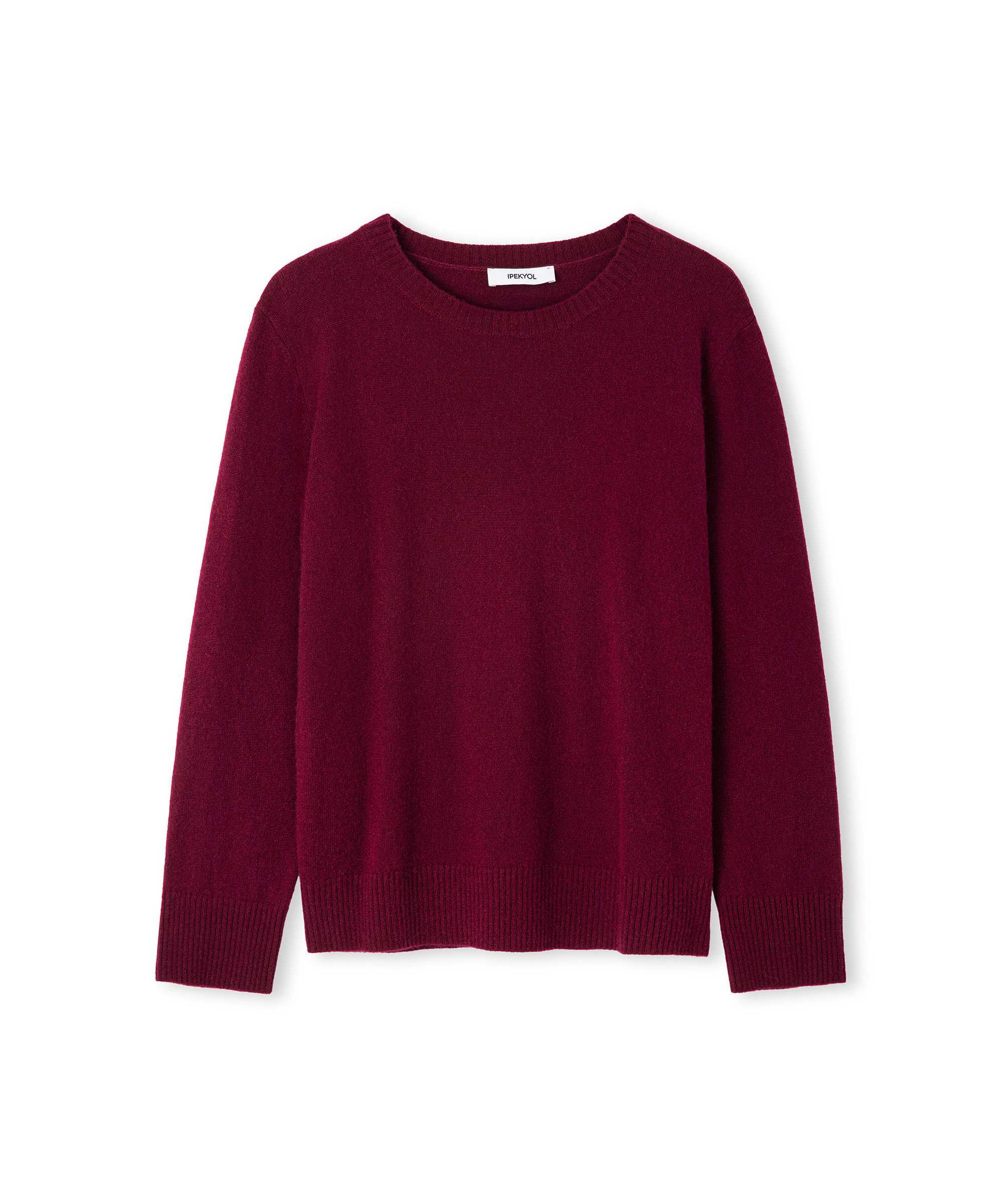 Basic kaşmir triko  - IW6250050424035 - Bordo Triko