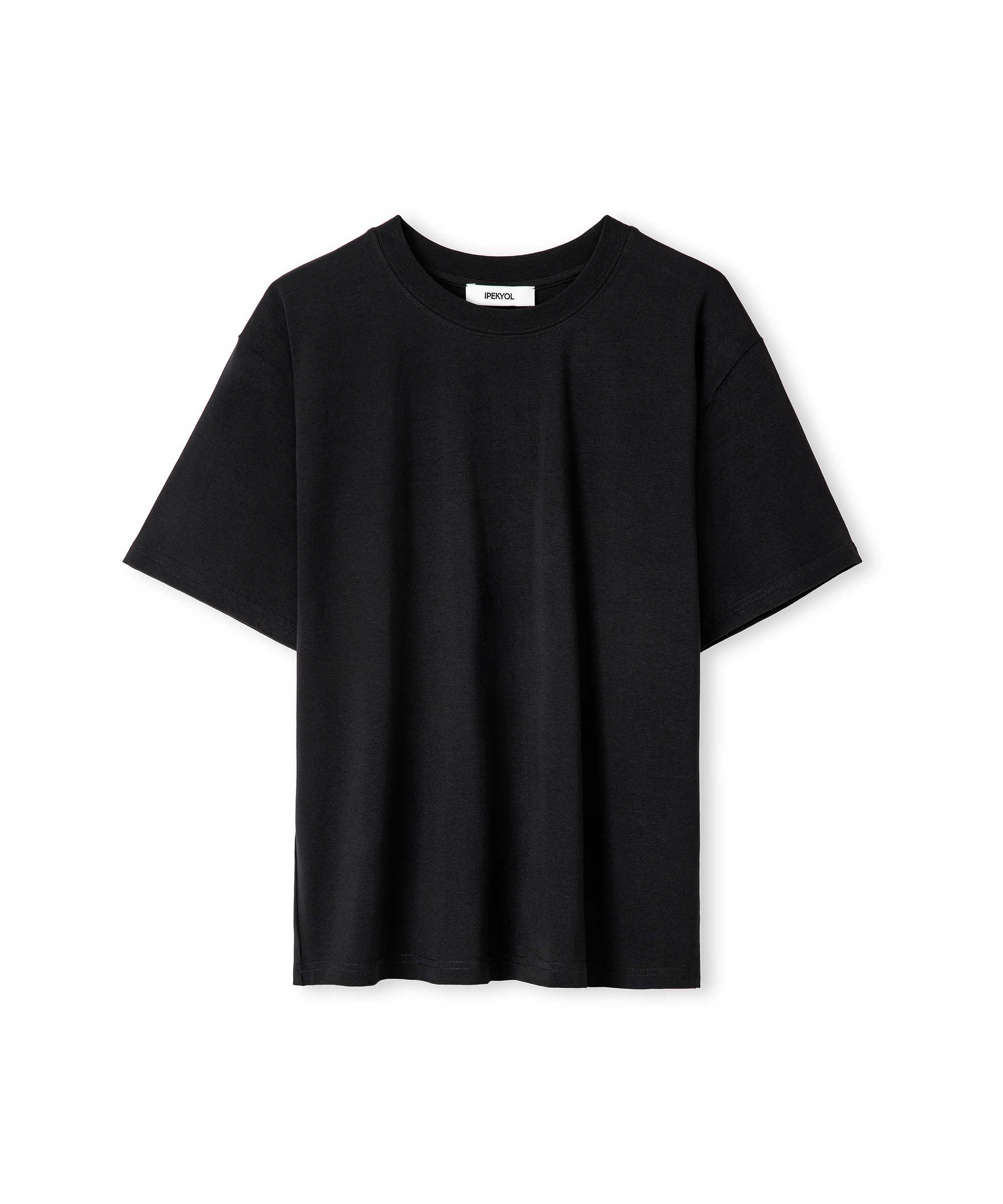 Bisiklet yaka basic tişört - IW6250070080001 - Siyah Tişört