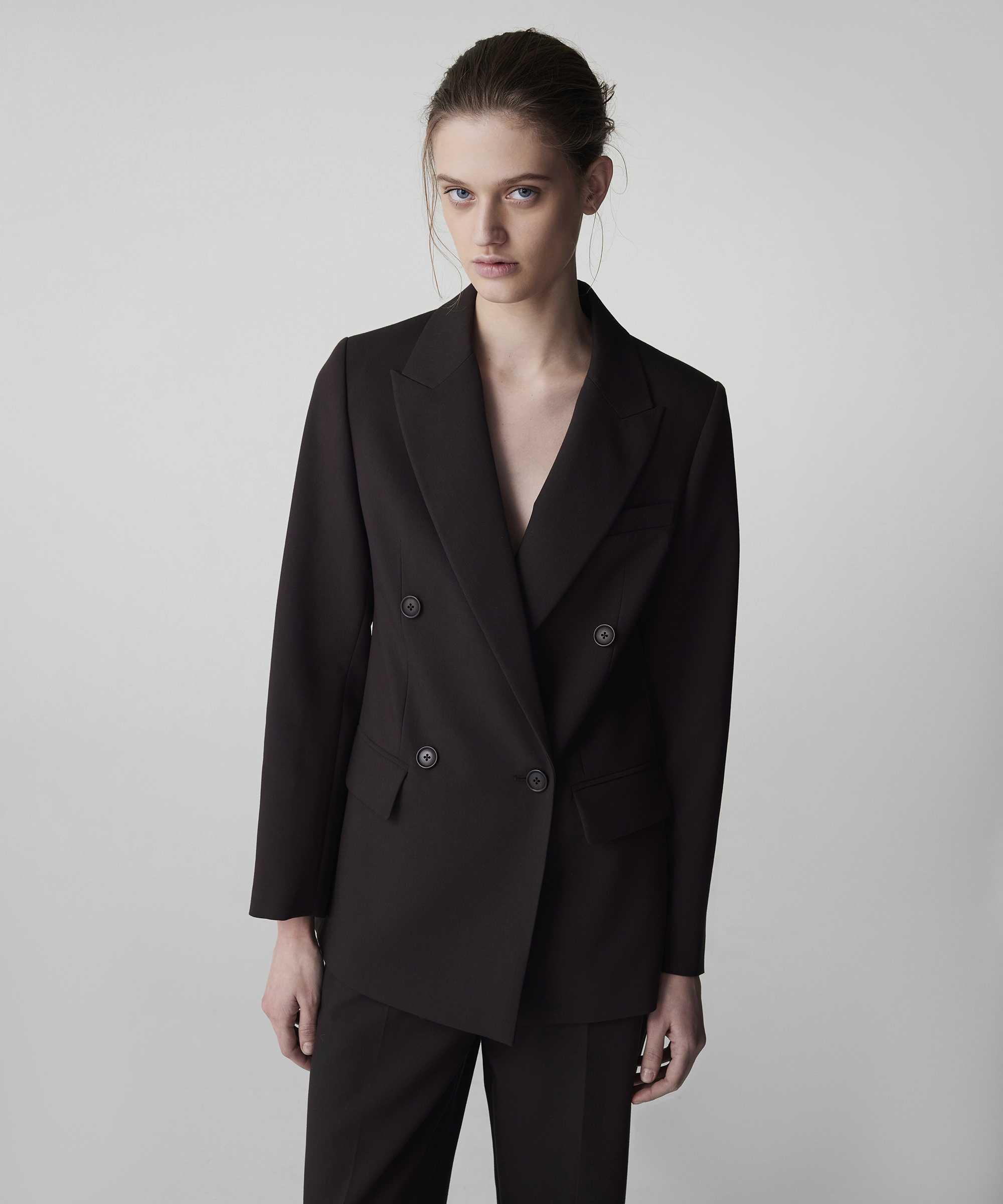 Kruvaze blazer - IW6250106058074 - Kahverengi Blazer