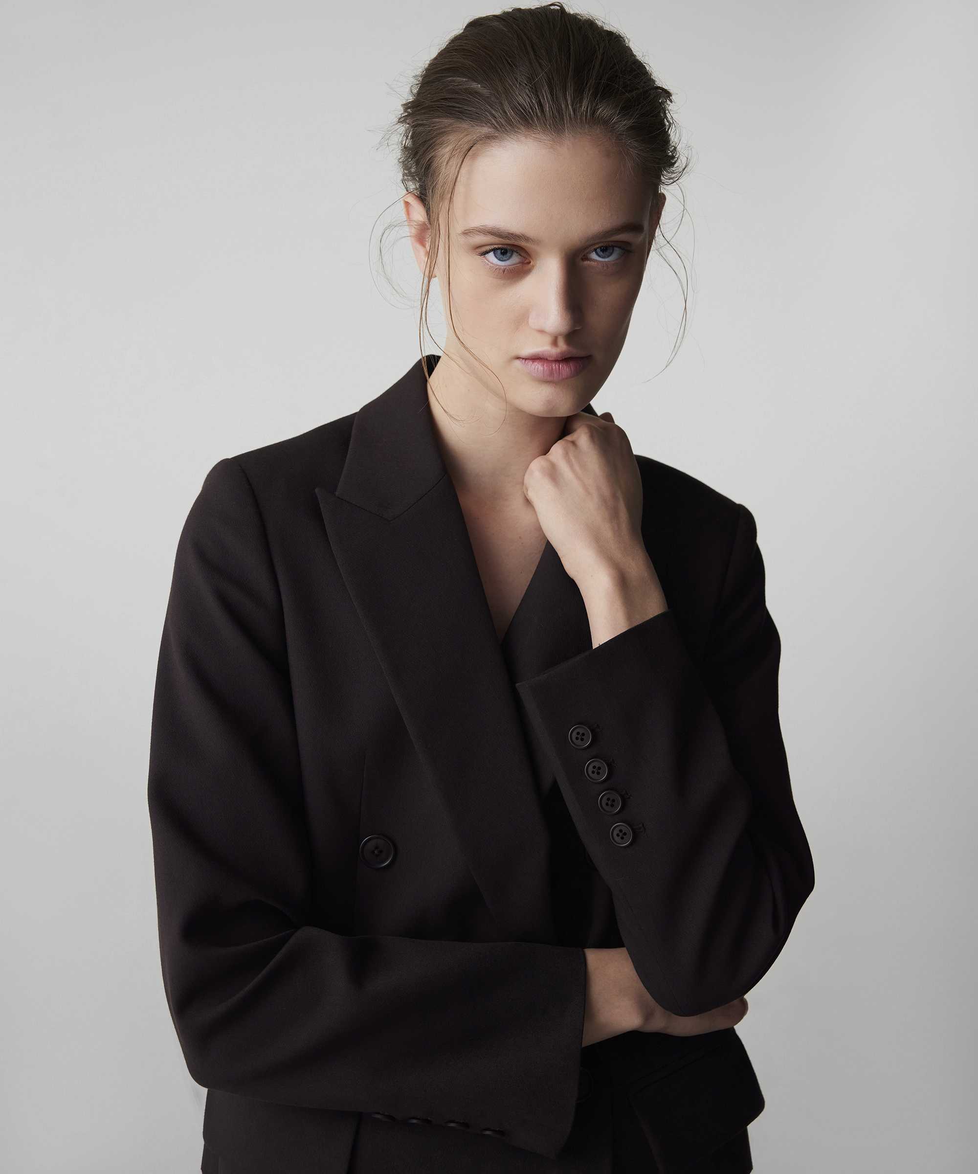 Kruvaze blazer - IW6250106058074 - Kahverengi Blazer
