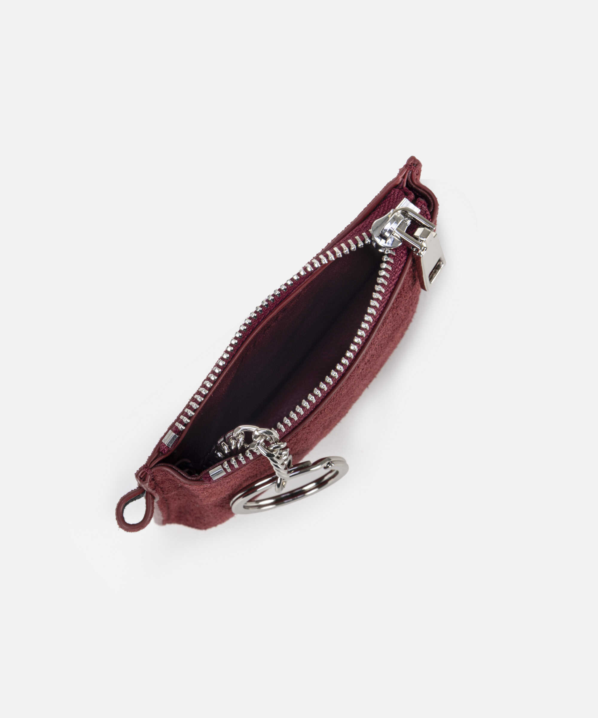 Metal tokalı süet kartvizitlik - IW6250048001034 - Kırmızı Kartvizitlik