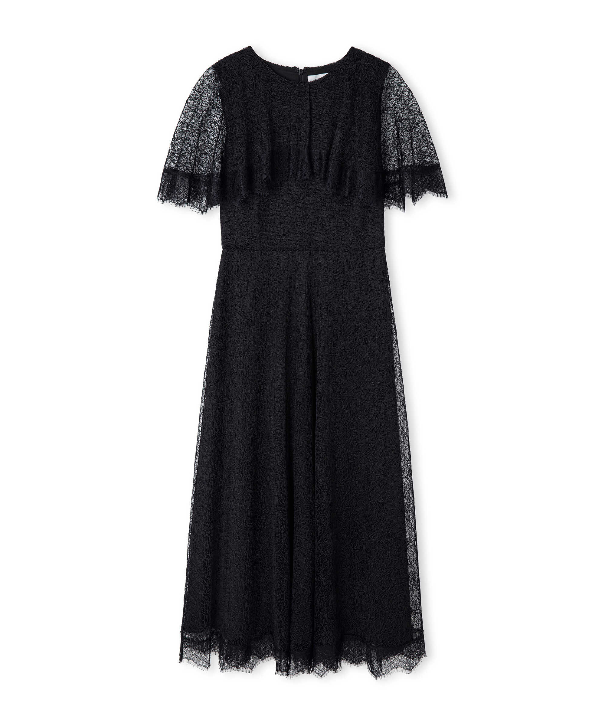 Dantel midi elbise - IW6260002149001 - Siyah Elbise