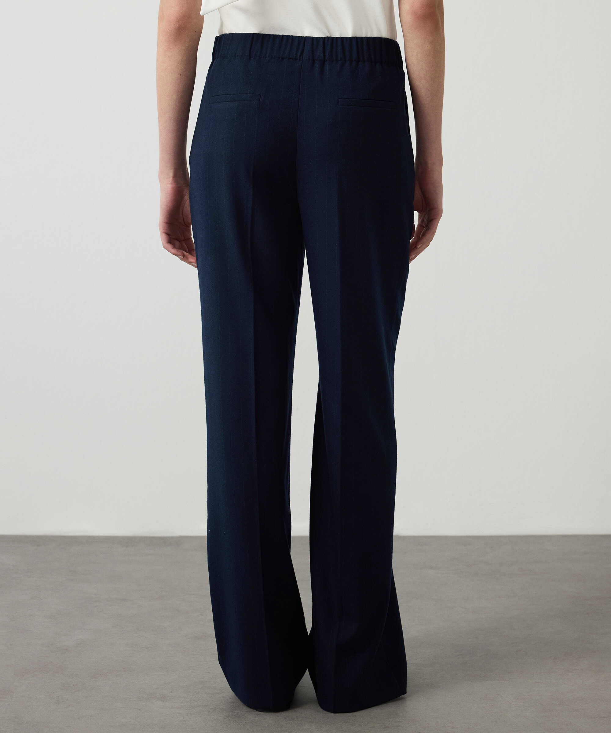 Cepli elastik bel pantolon - IW6260003107015 - Lacivert Pantolon
