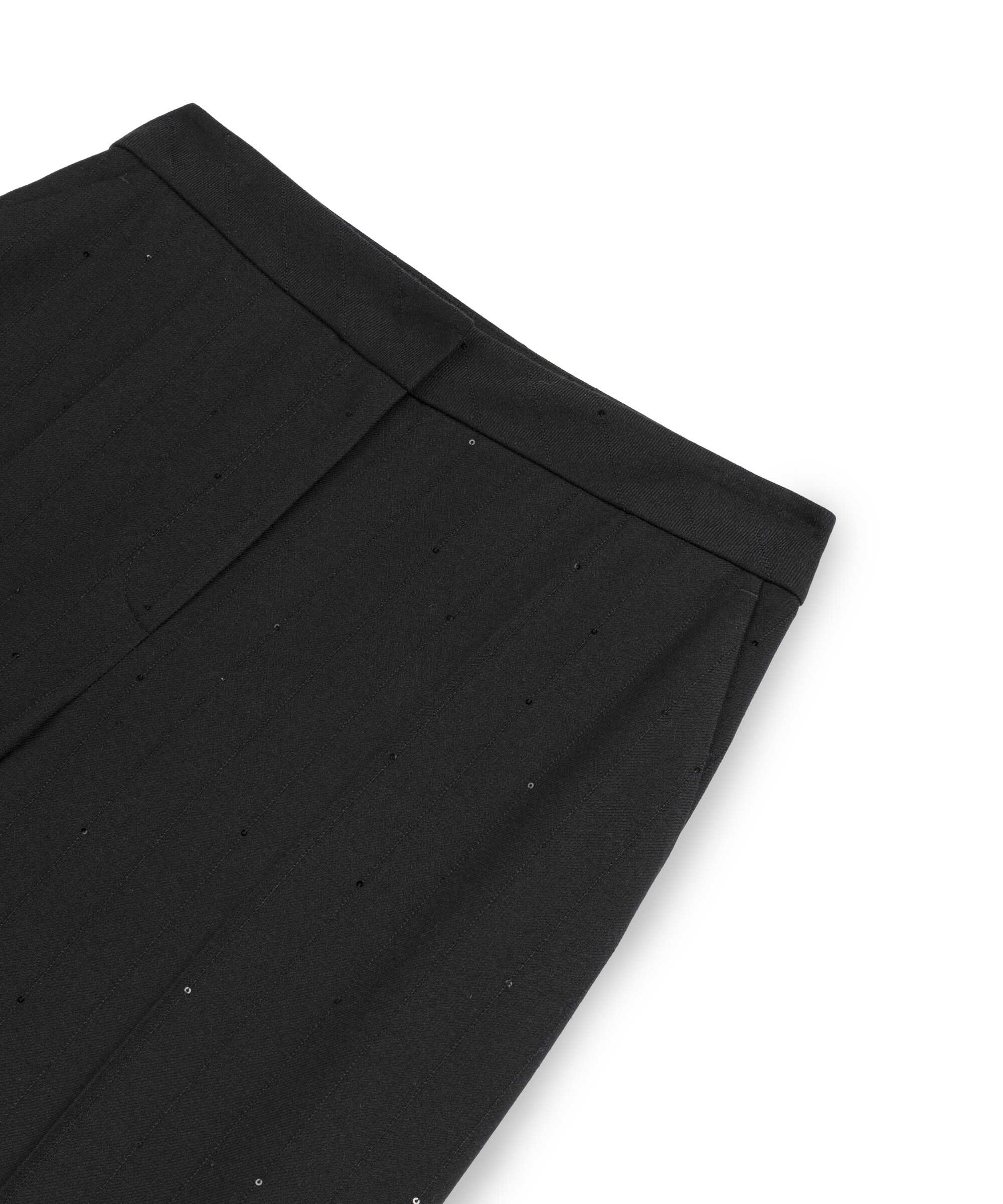 Payetli wide leg pantolon - IW6260003120001 - Siyah Pantolon