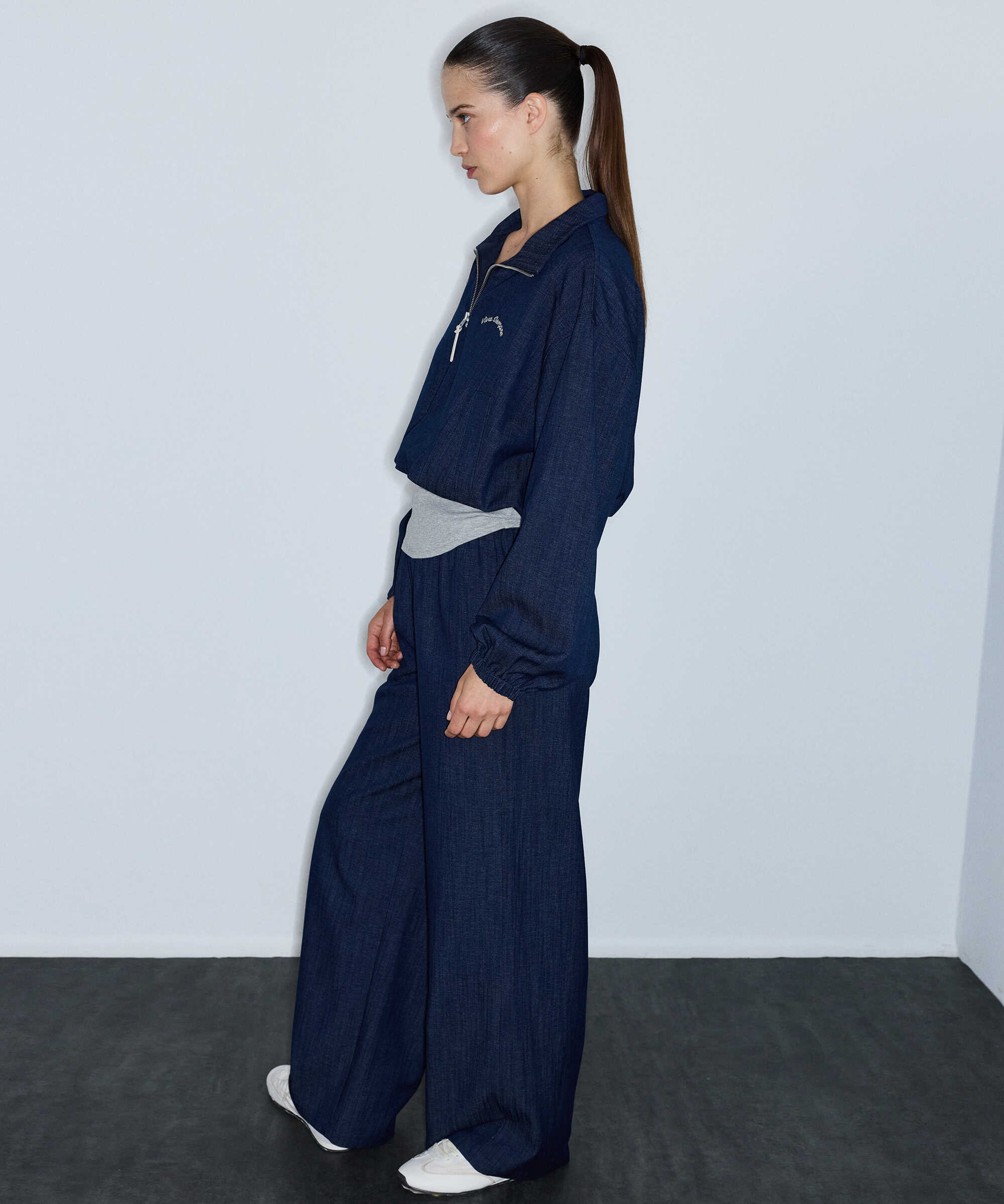 Denim görünümlü pantolon - IW6260003161015 - Lacivert Pantolon
