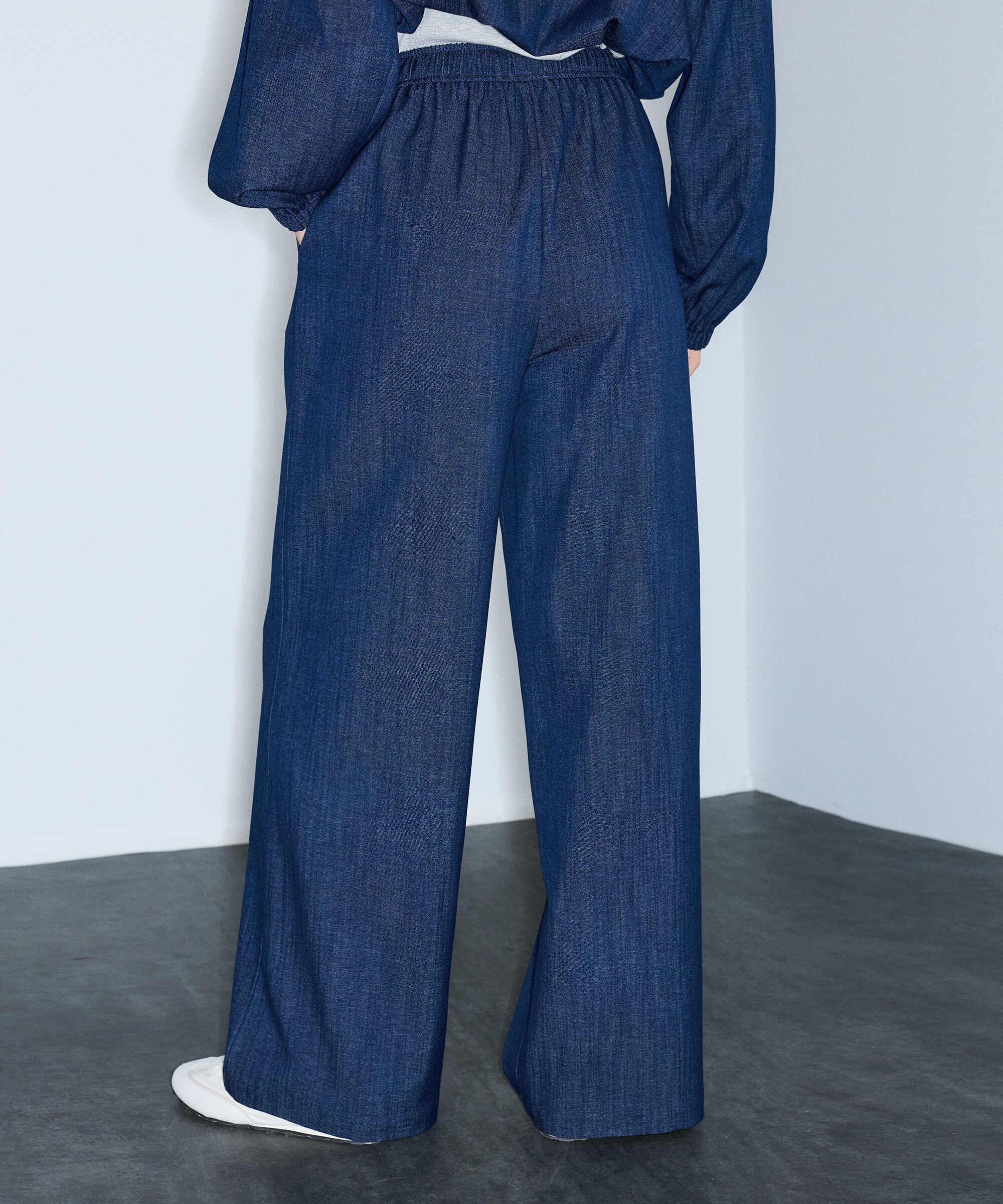 Denim görünümlü pantolon - IW6260003161015 - Lacivert Pantolon