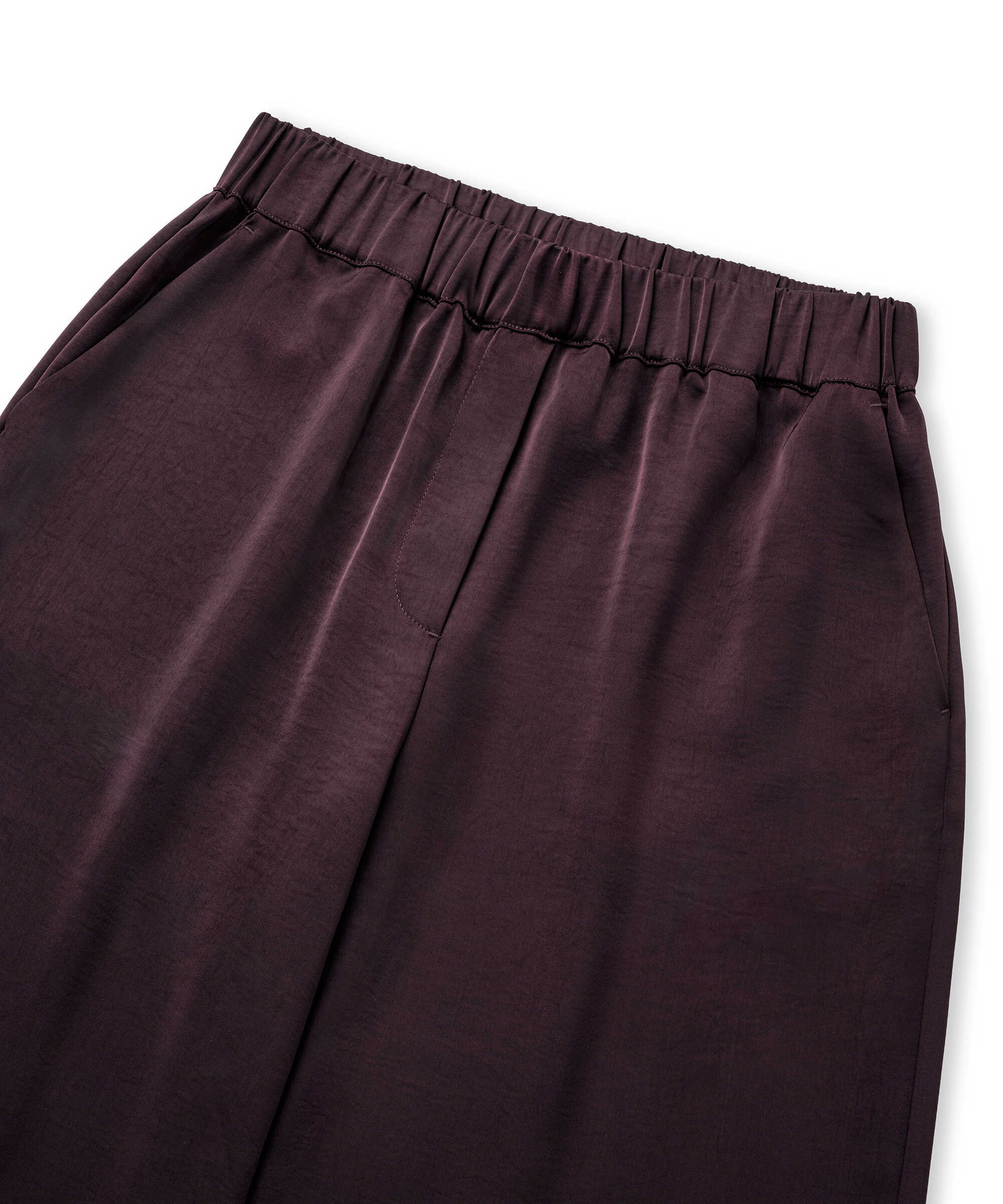Parlak yüzeyli pantolon - IW6260003173008 - Mürdüm Pantolon