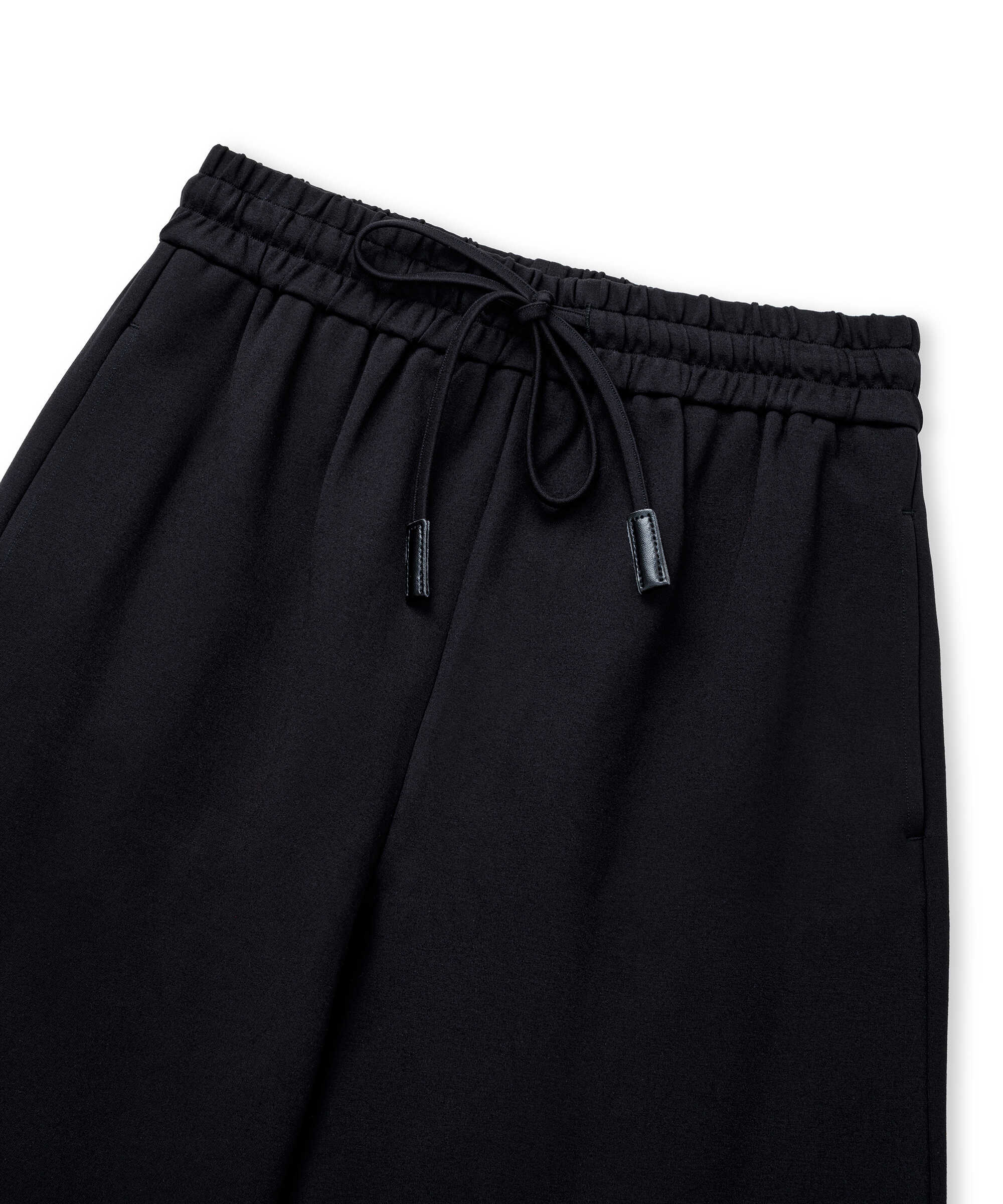 Ayarlanabilir bel wide leg pantolon - IW6260003193001 - Siyah Pantolon