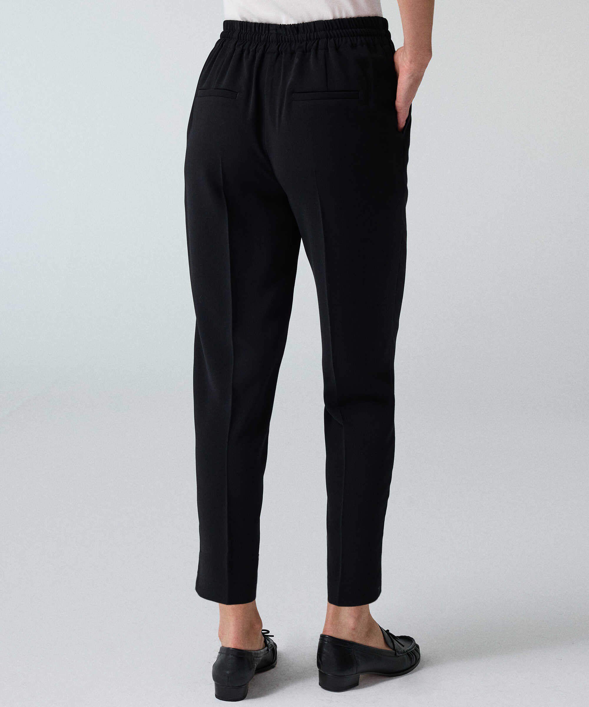 İnce kuşaklı carrot pantolon - IW6260003196001 - Siyah Pantolon
