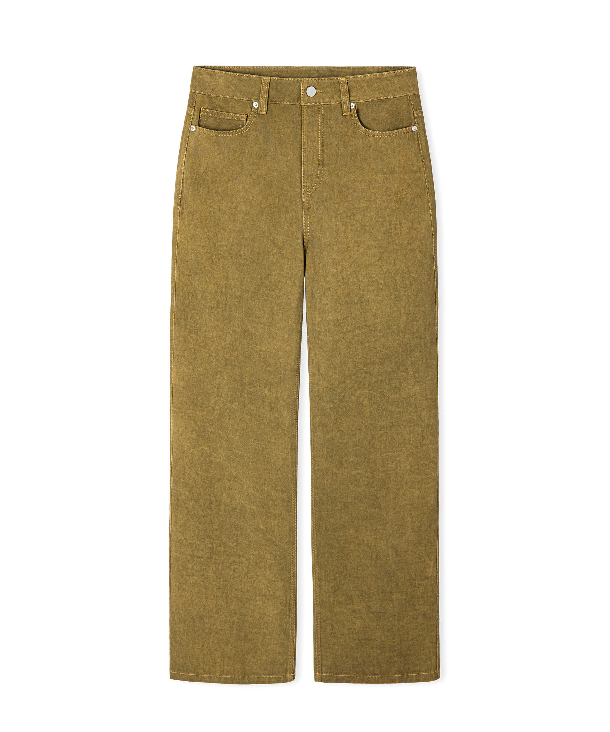 Non denim pantolon - IW6260003204022 - Haki Pantolon