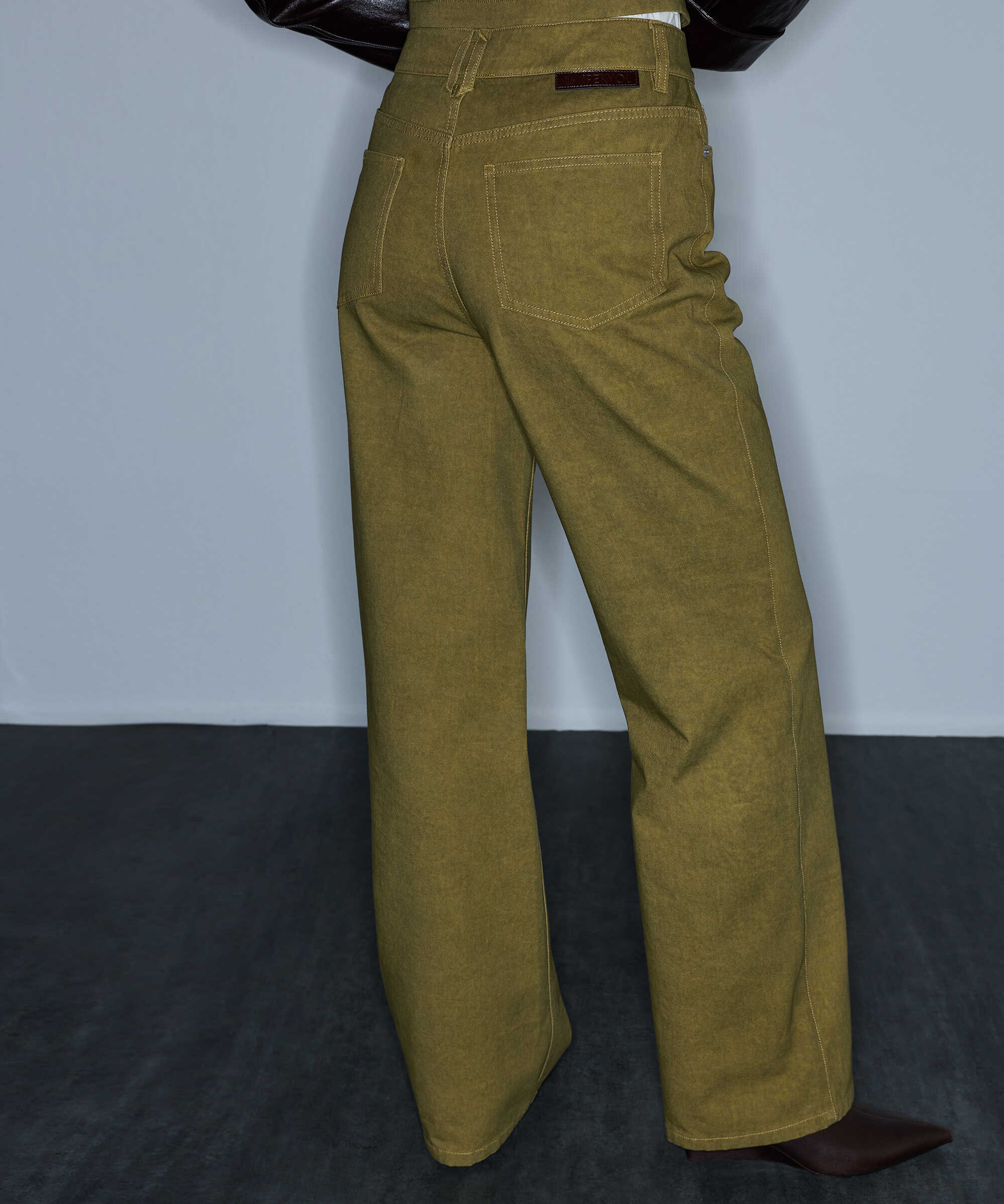 Non denim pantolon - IW6260003204022 - Haki Pantolon