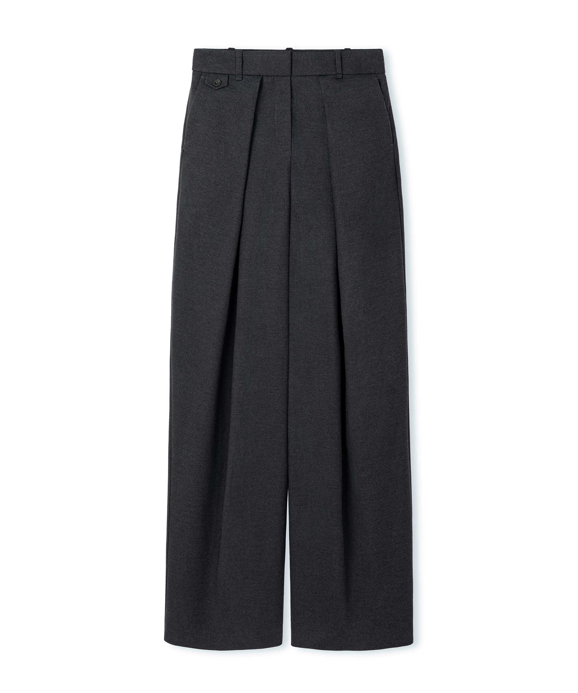 Süet görünümlü kemerli pantolon - IW6260003283074 - Kahverengi Pantolon