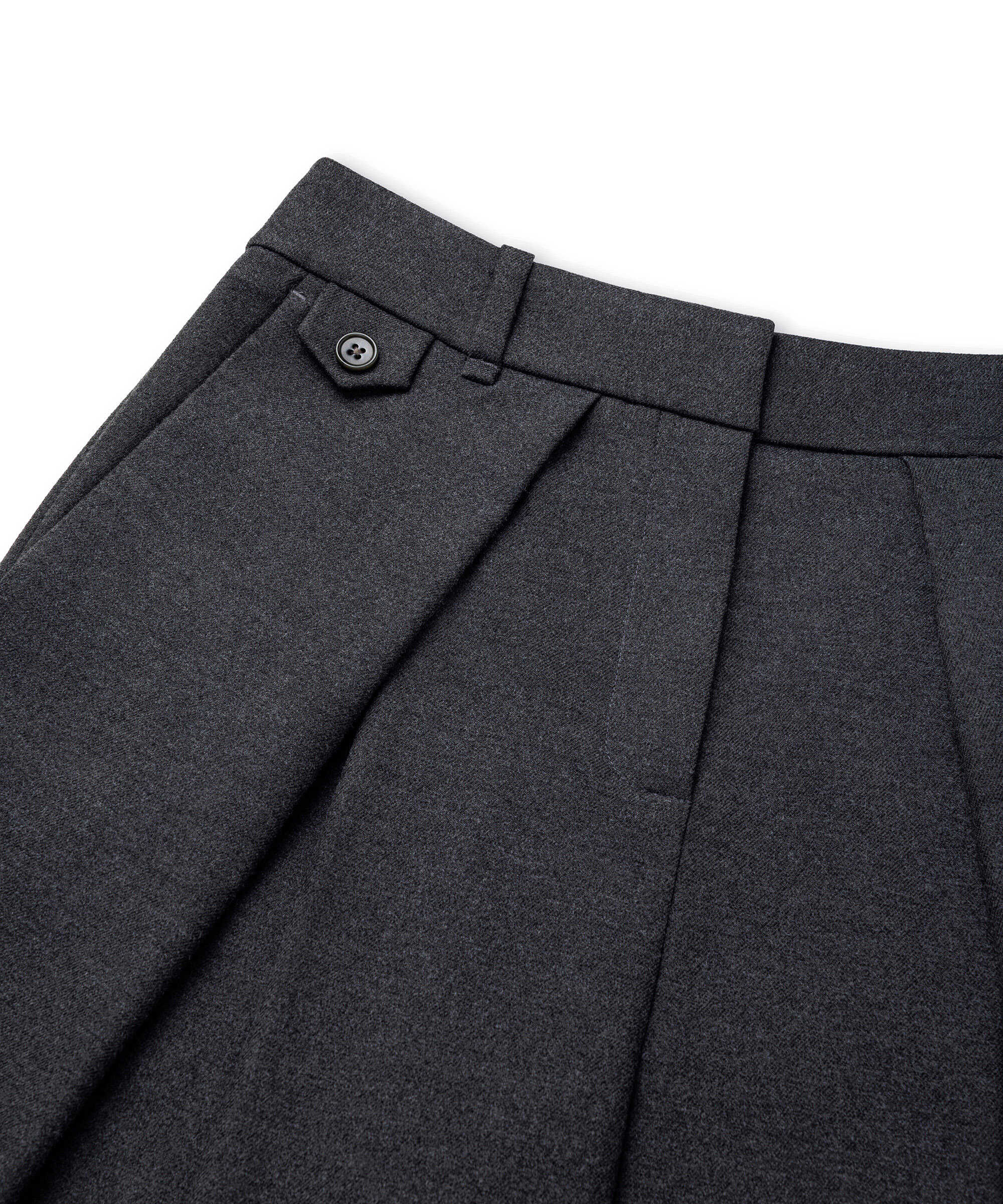 Süet görünümlü kemerli pantolon - IW6260003283074 - Kahverengi Pantolon