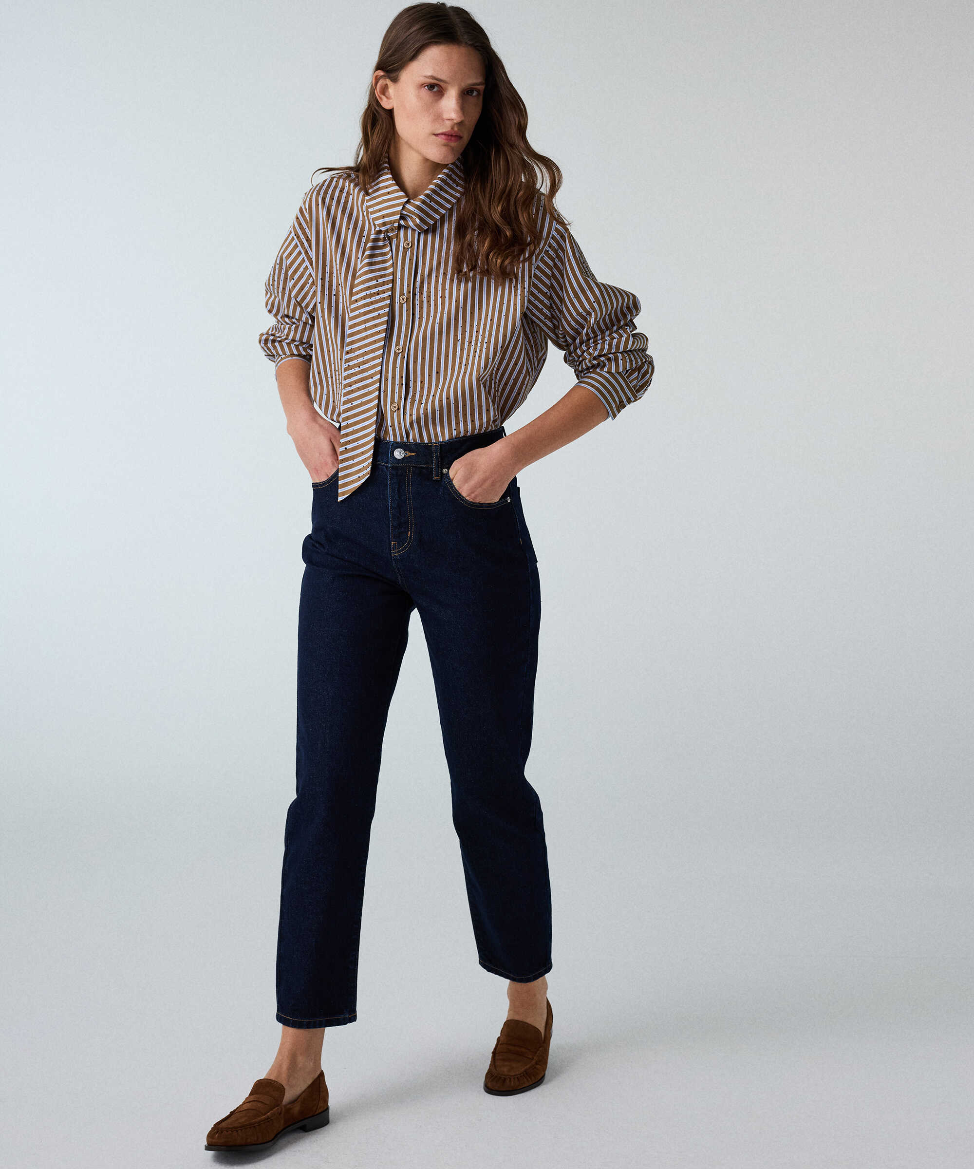 Mom fit jean pantolon - IW6260018009015 - Lacivert Jean Pantolon