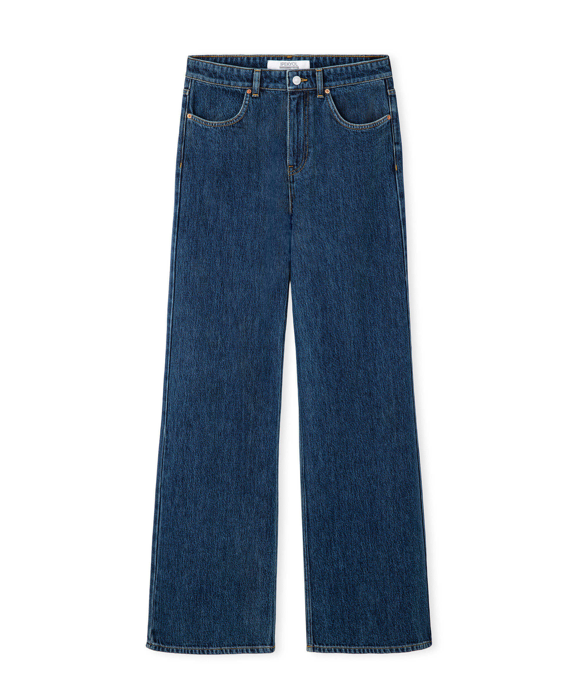 Wide leg jean pantolon - IW6260018031AC7 - Koyu İndigo Jean Pantolon