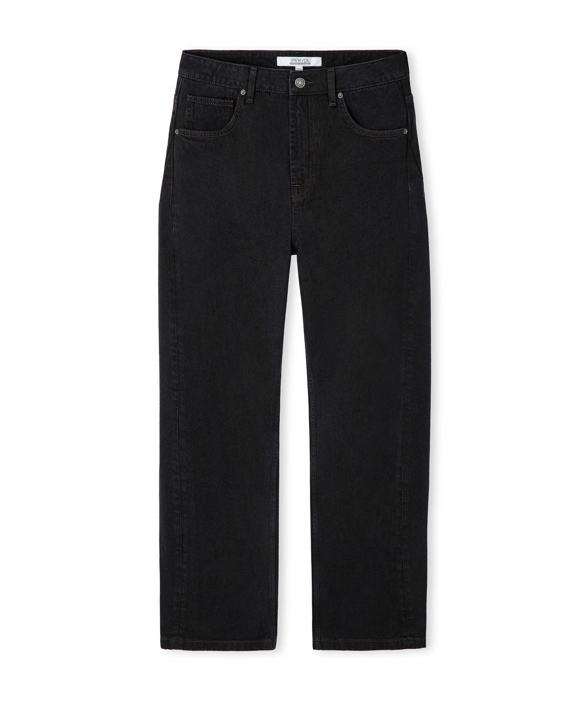 Barrel fit jean pantolon - IW6260018033006 - Koyu Kahverengi Jean Pantolon