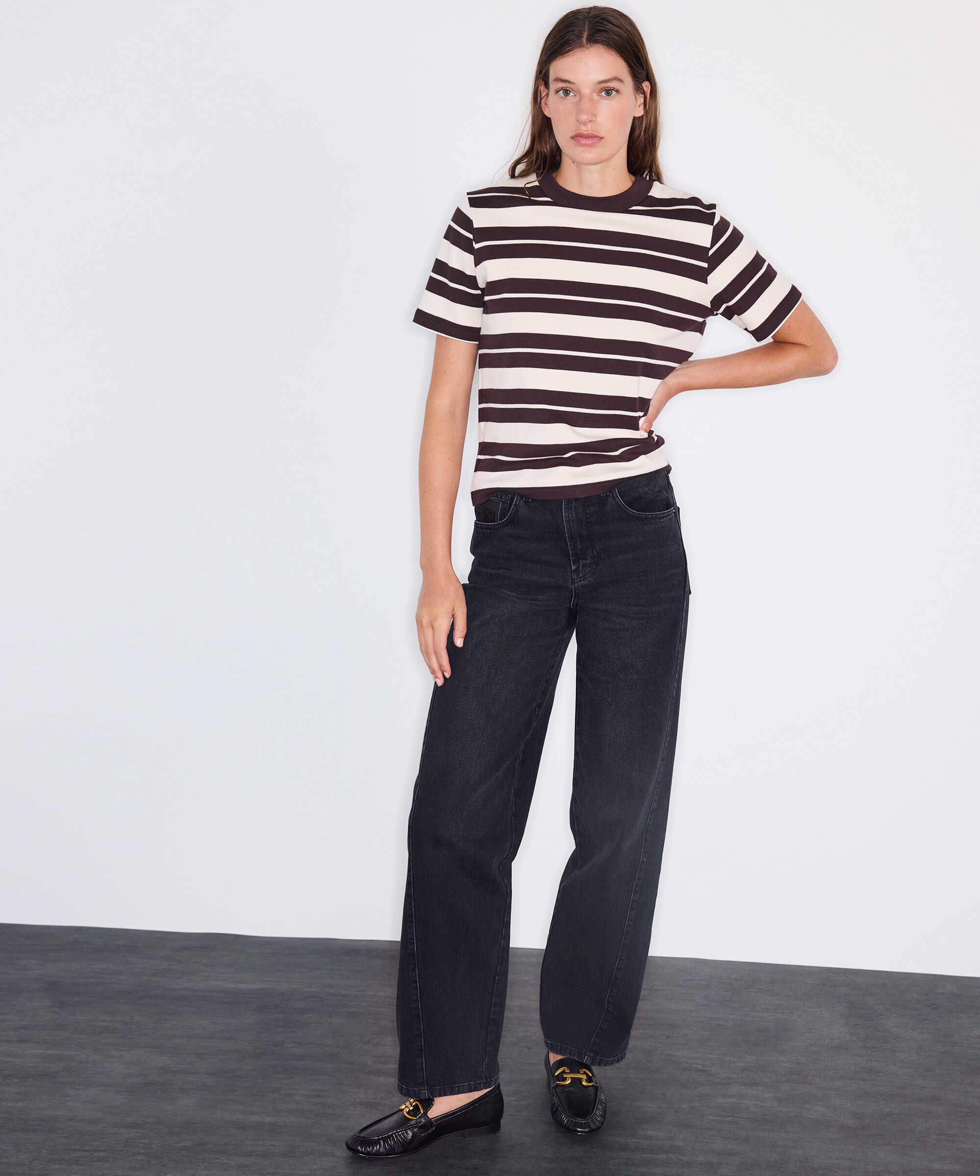 Barrel fit jean pantolon - IW6260018051001 - Siyah Jean Pantolon