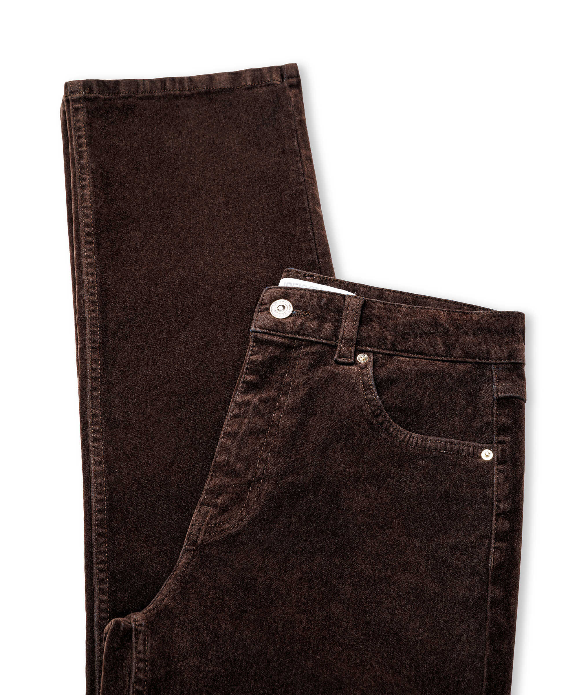 Straight fit kadife pantolon - IW6260018062074 - Kahverengi Jean Pantolon