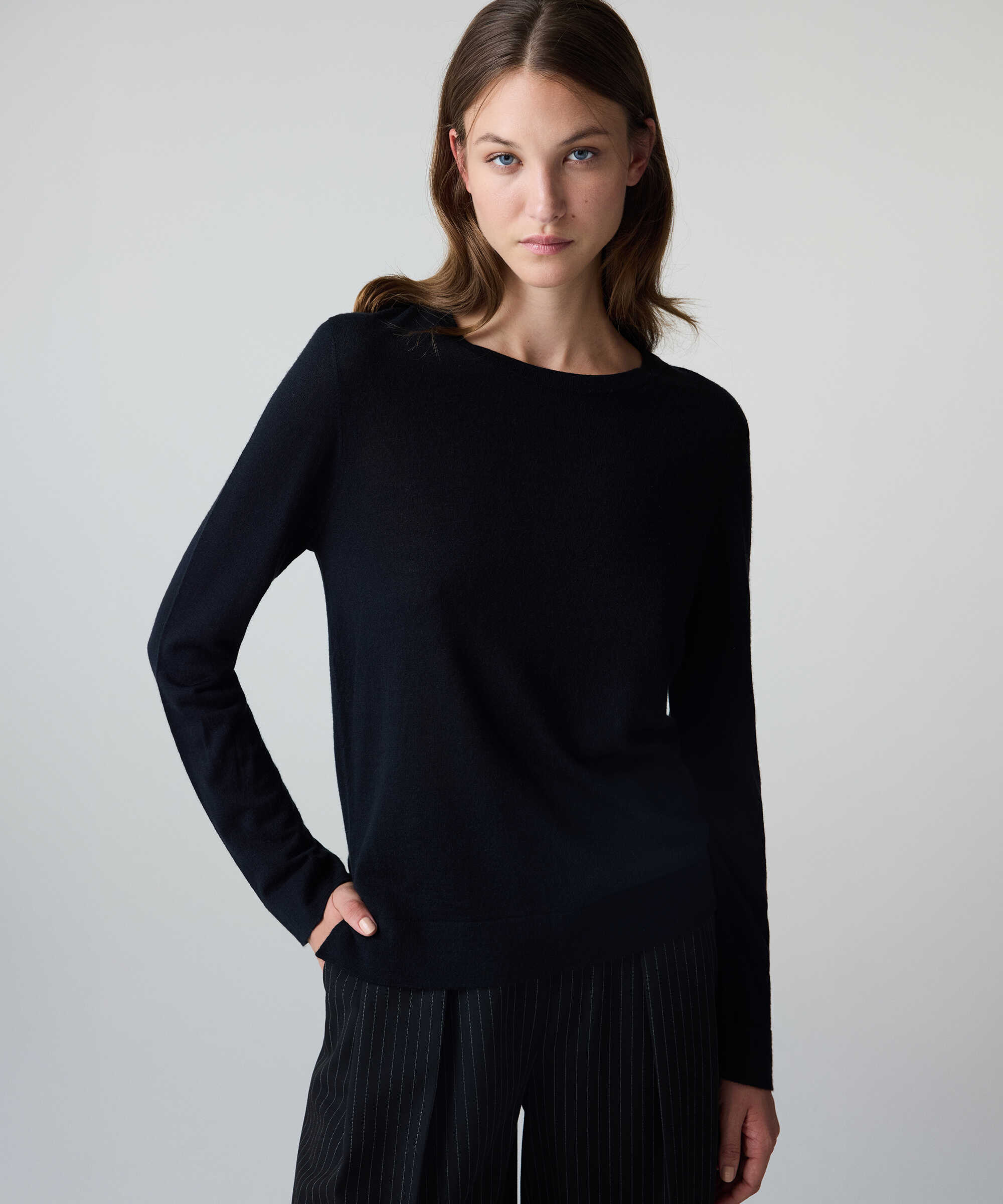 Yün içerikli basic triko - IW6260050047001 - Siyah Triko