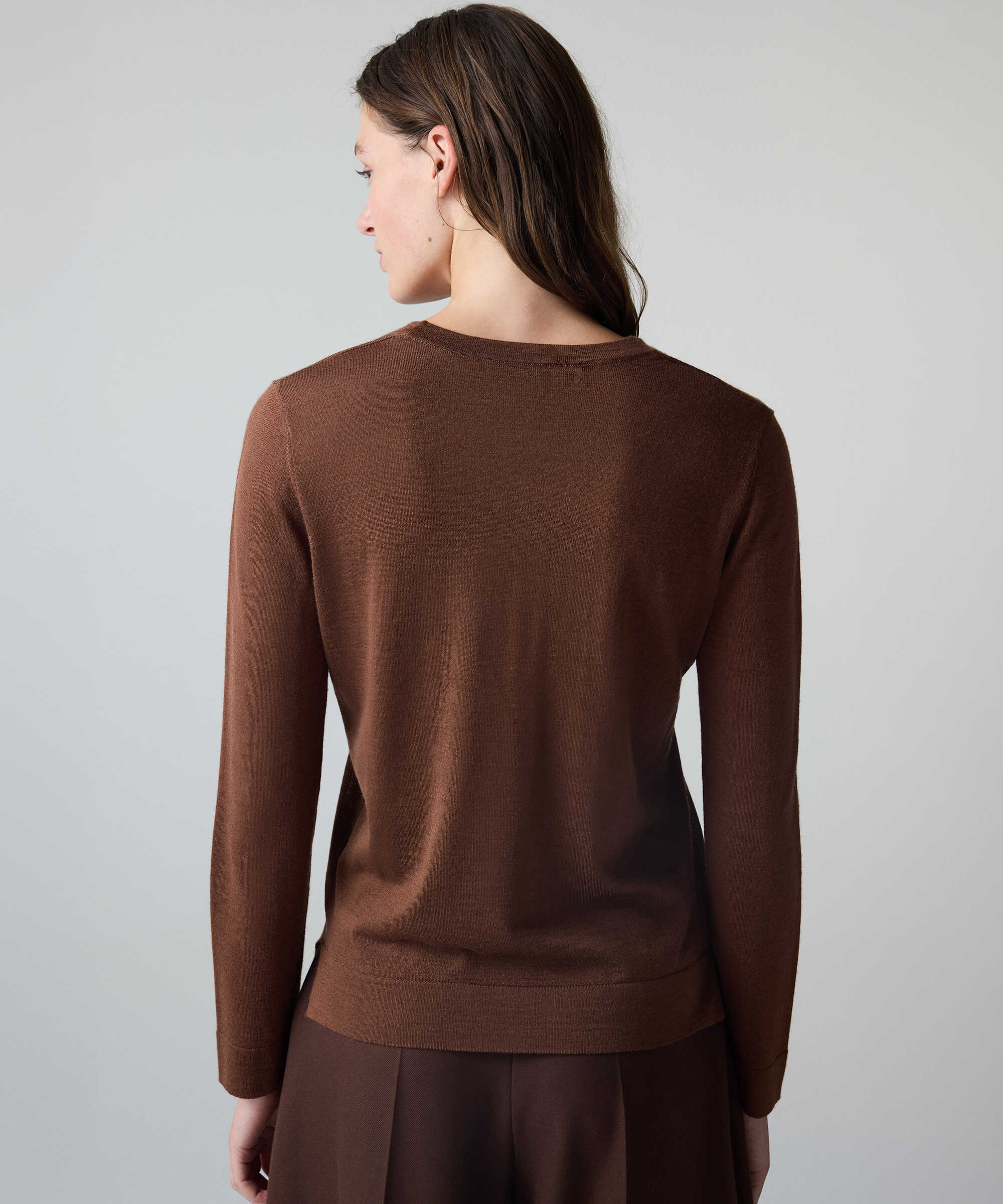 Yün içerikli basic triko - IW6260050047979 - Latte Triko