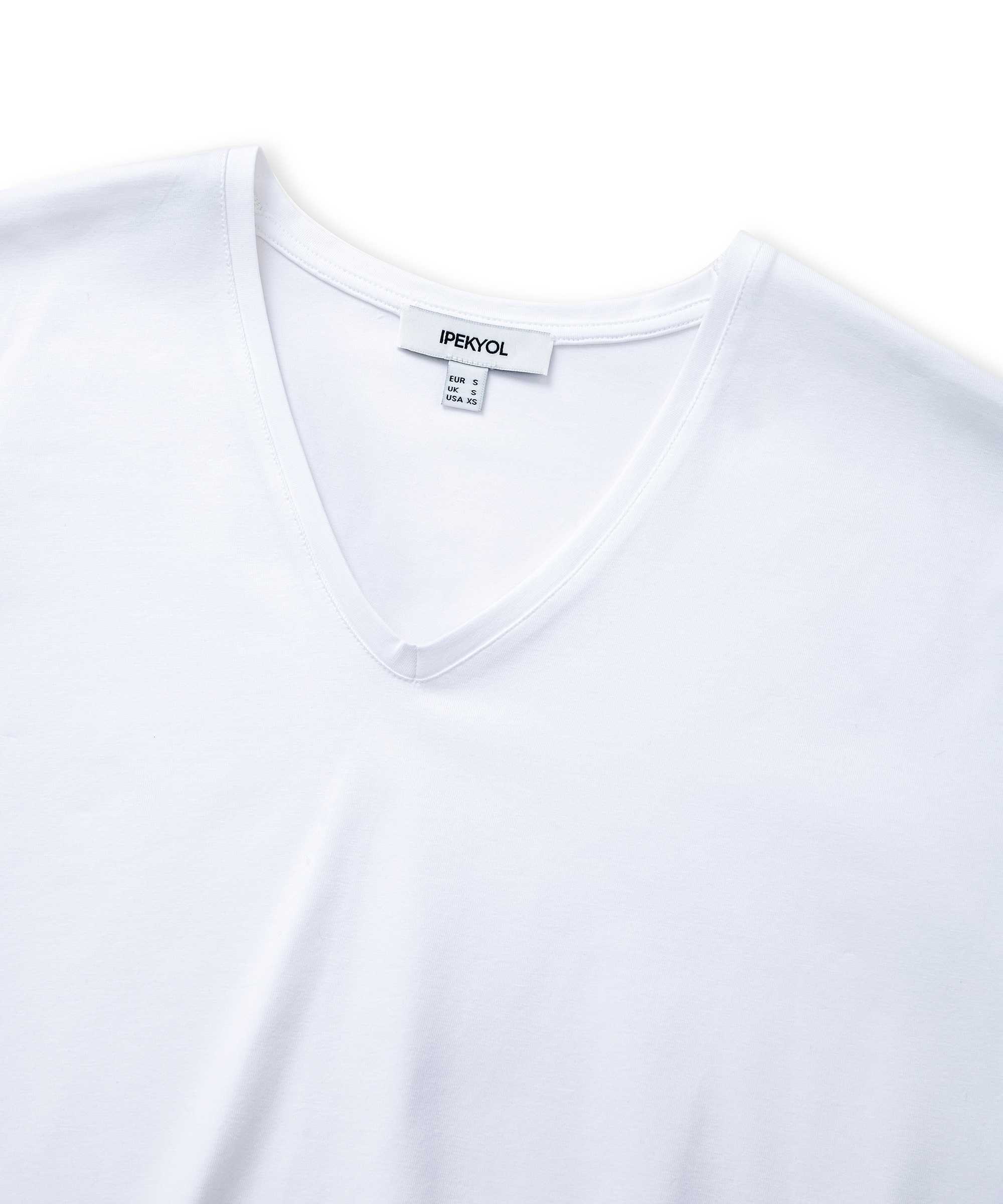 V yaka basic tişört - IW6260070138002 - Beyaz Tişört