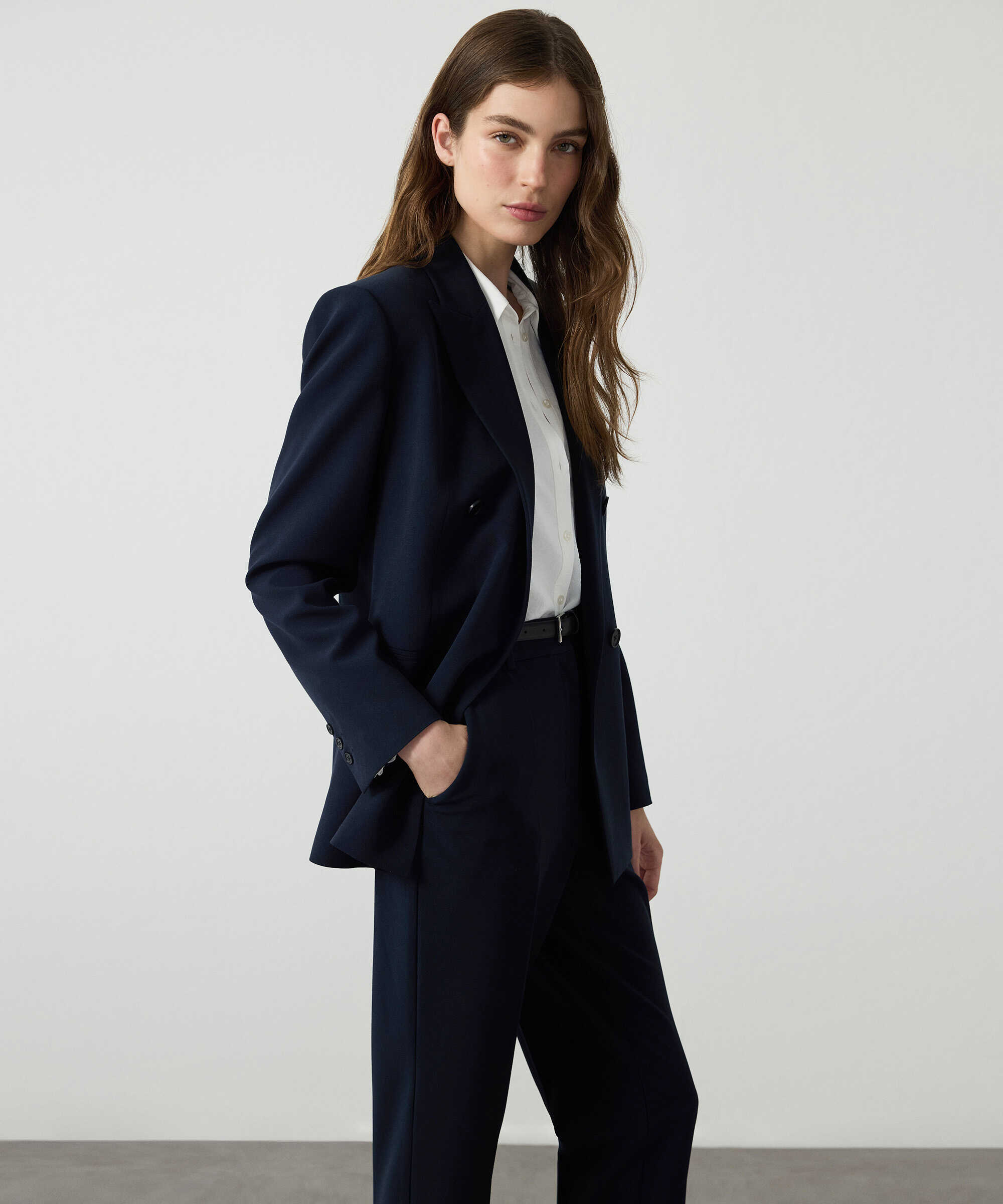 Kruvaze blazer - IW6260106102015 - Lacivert Blazer