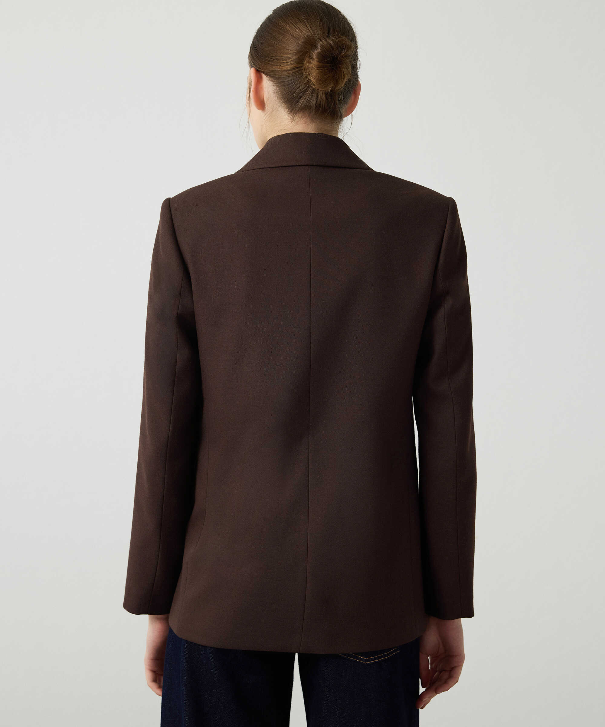 Vatkalı blazer - IW6260106106074 - Kahverengi Blazer