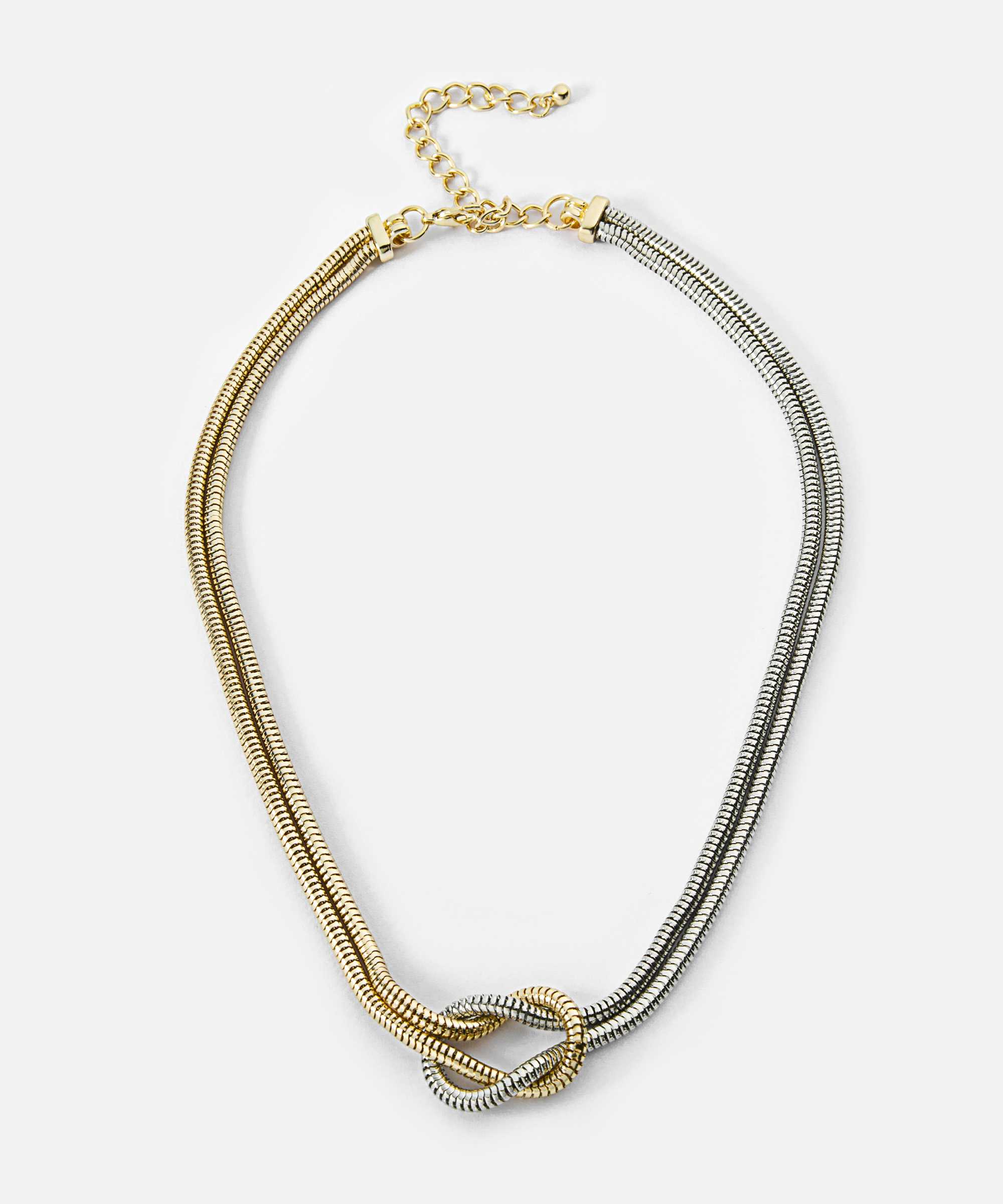 Çift renkli kolye - IW6260051071265 - Altın Kolye