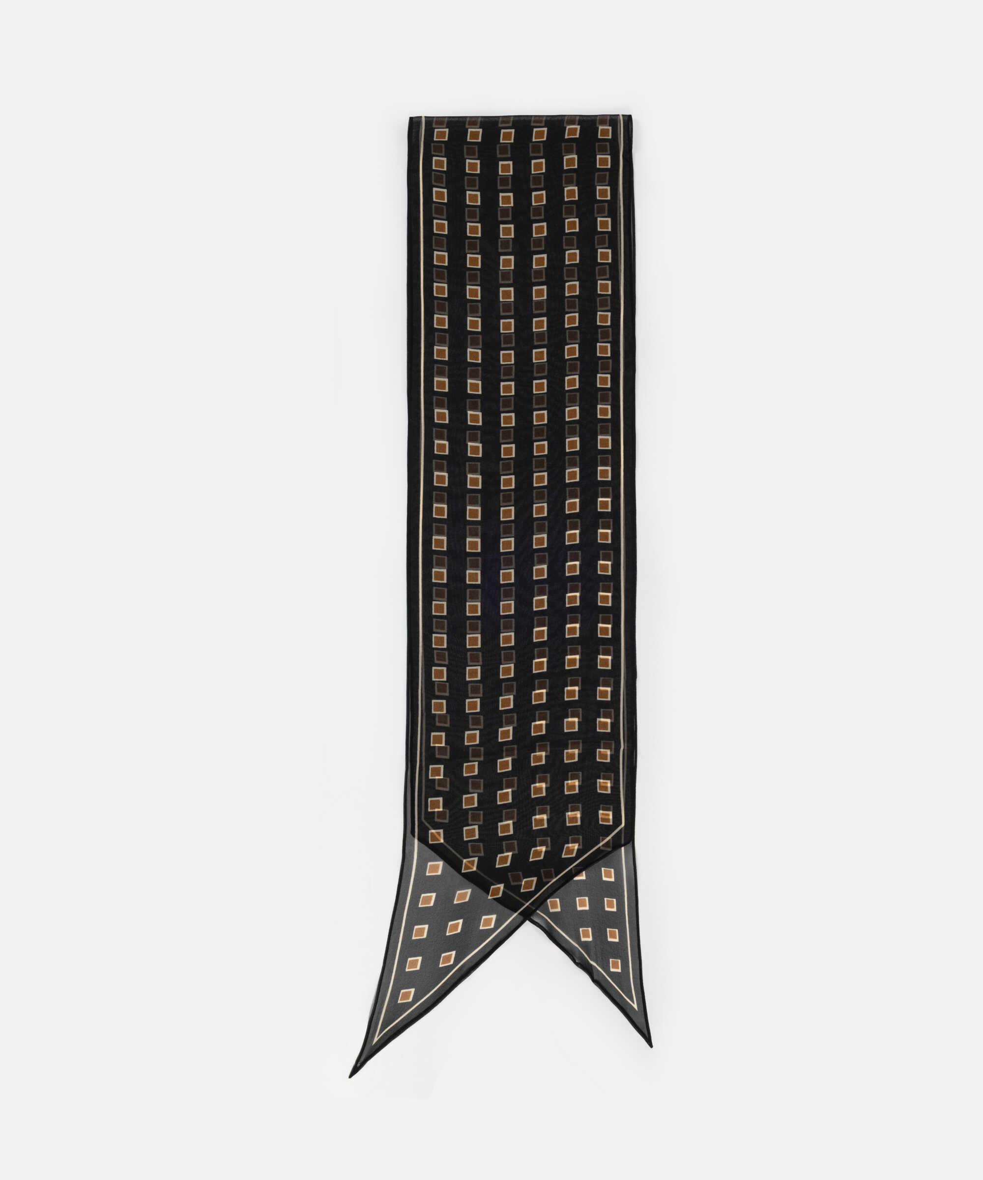 %100 ipek monogram desen fular - IW6260065018030 - Taş Şal ve Fular