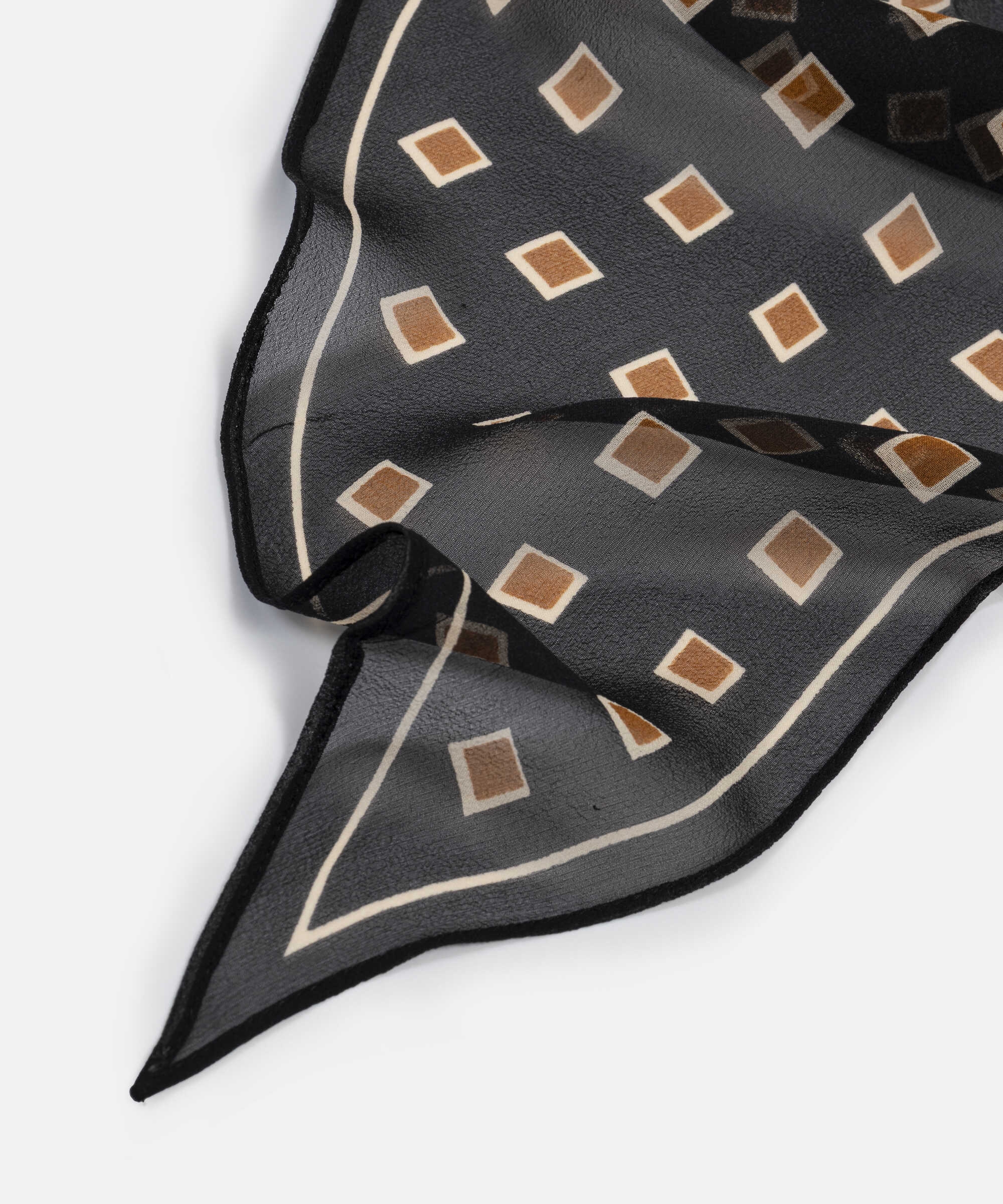 %100 ipek monogram desen fular - IW6260065018030 - Taş Şal ve Fular