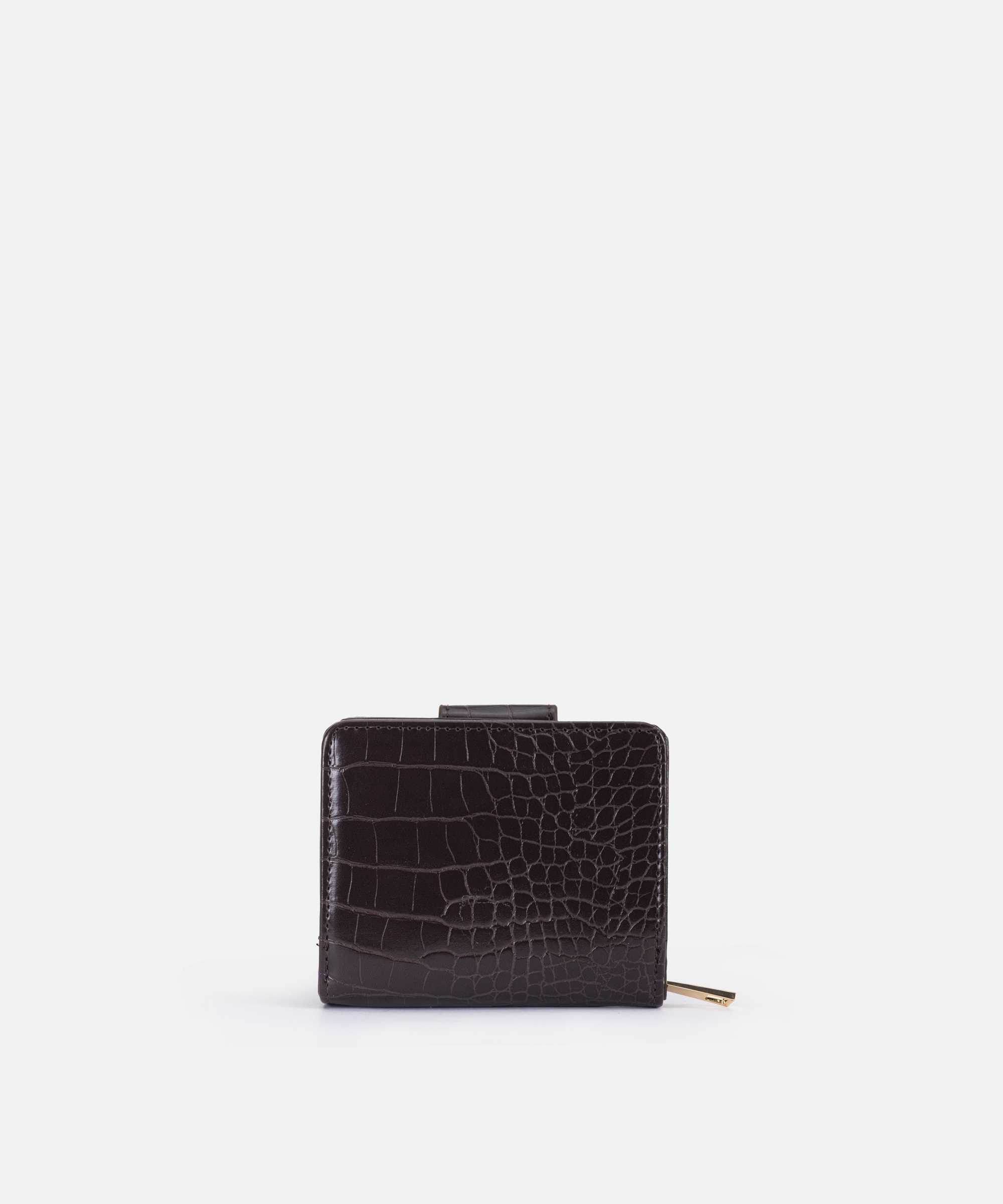 Timsah derisi görünümlü cüzdan - IW6260071001041 - Karamel Cüzdan