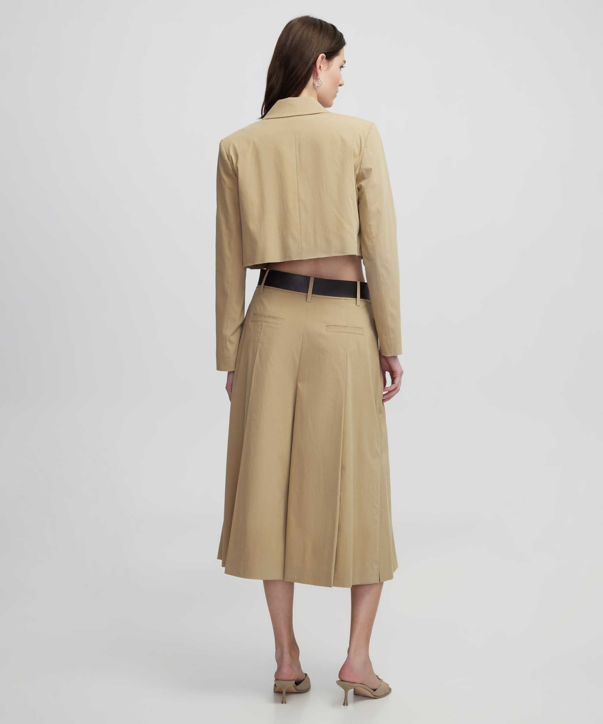 Crop blazer - IS1250106018003 - Natürel Blazer